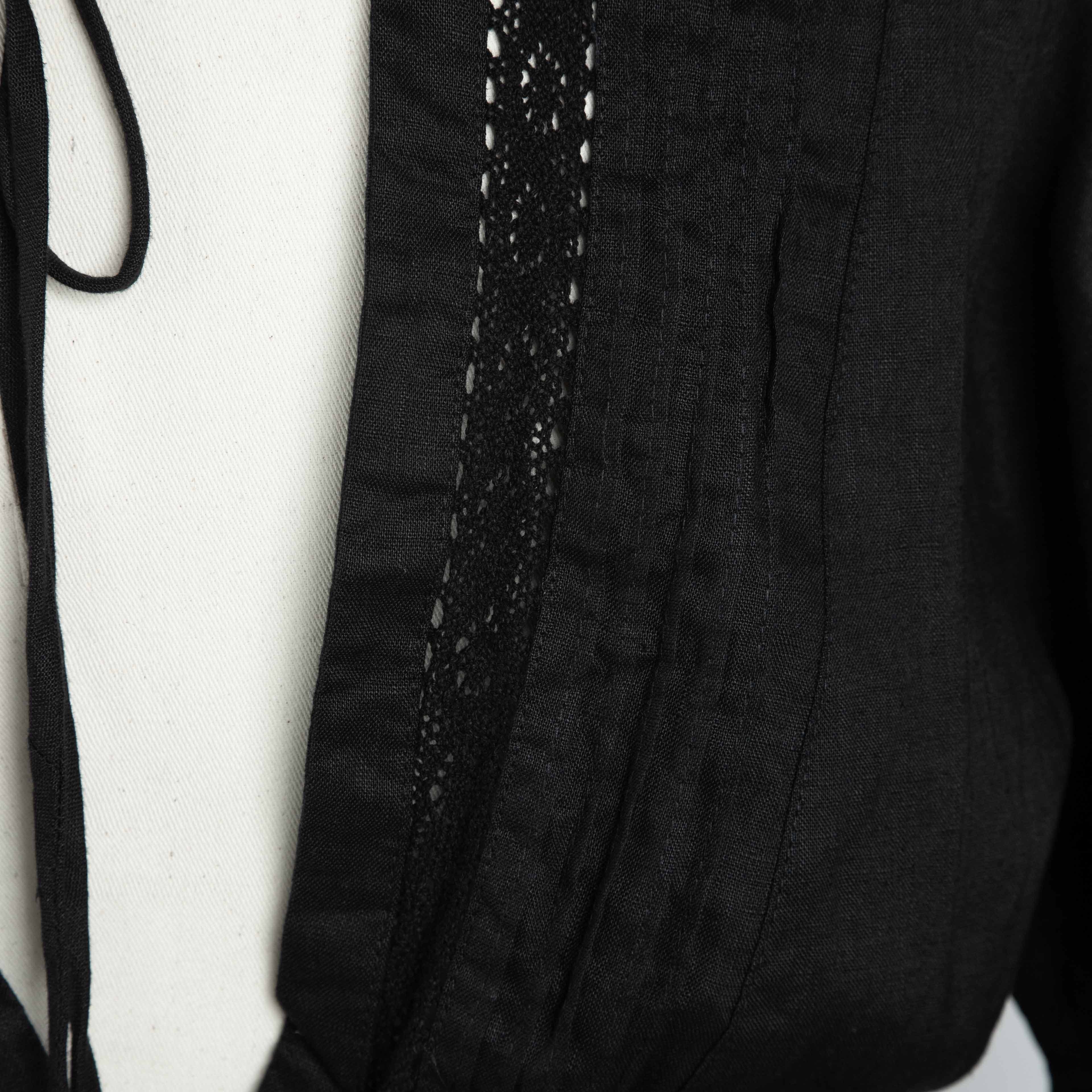 Black Lace Maxi Dress with Lantern Sleeves | Agu & Sons Ltd