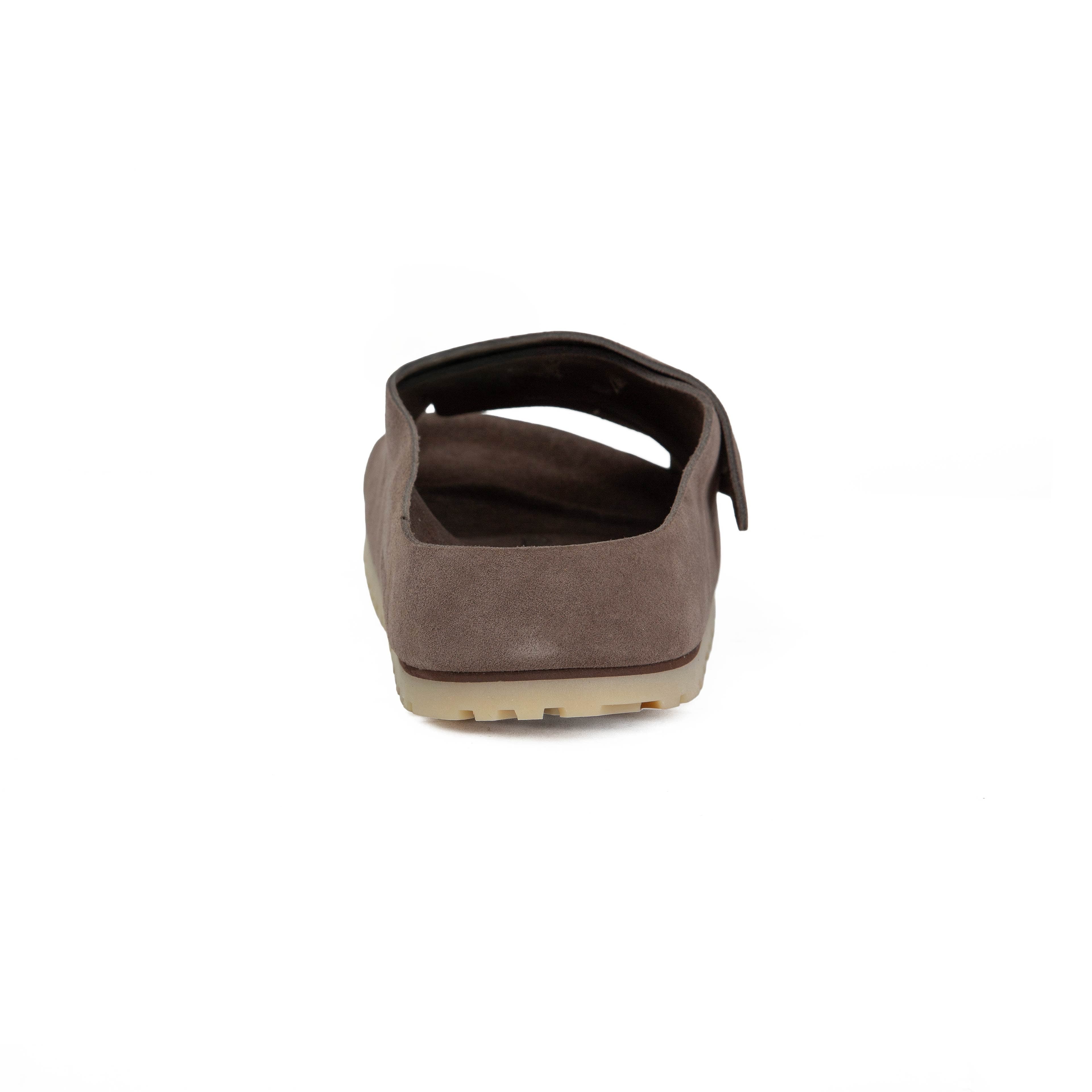 Shop the Fear of God x Birkenstock Los Feliz in Taupe.