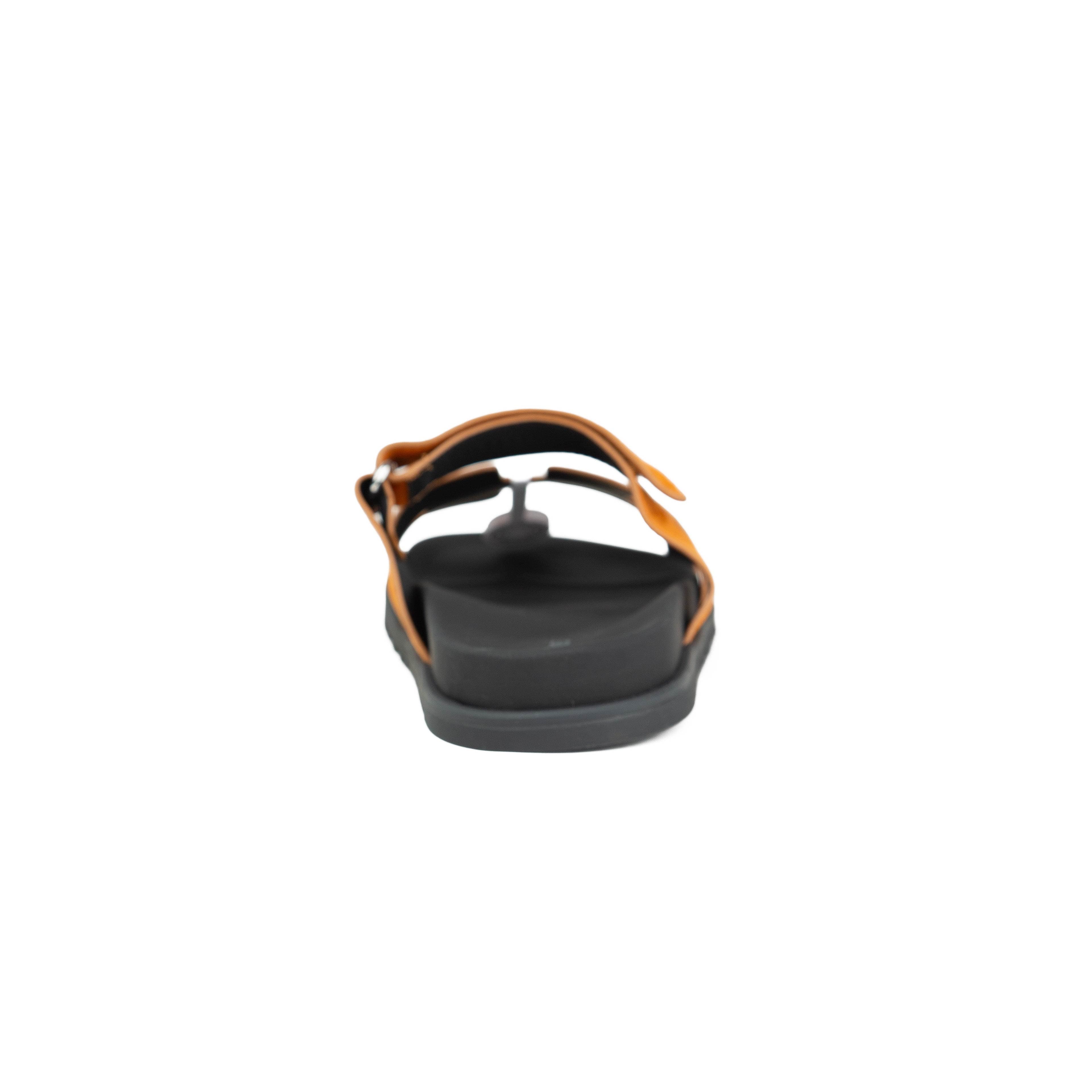 Hermès Chypre Suede Sandals - Saffron Orange