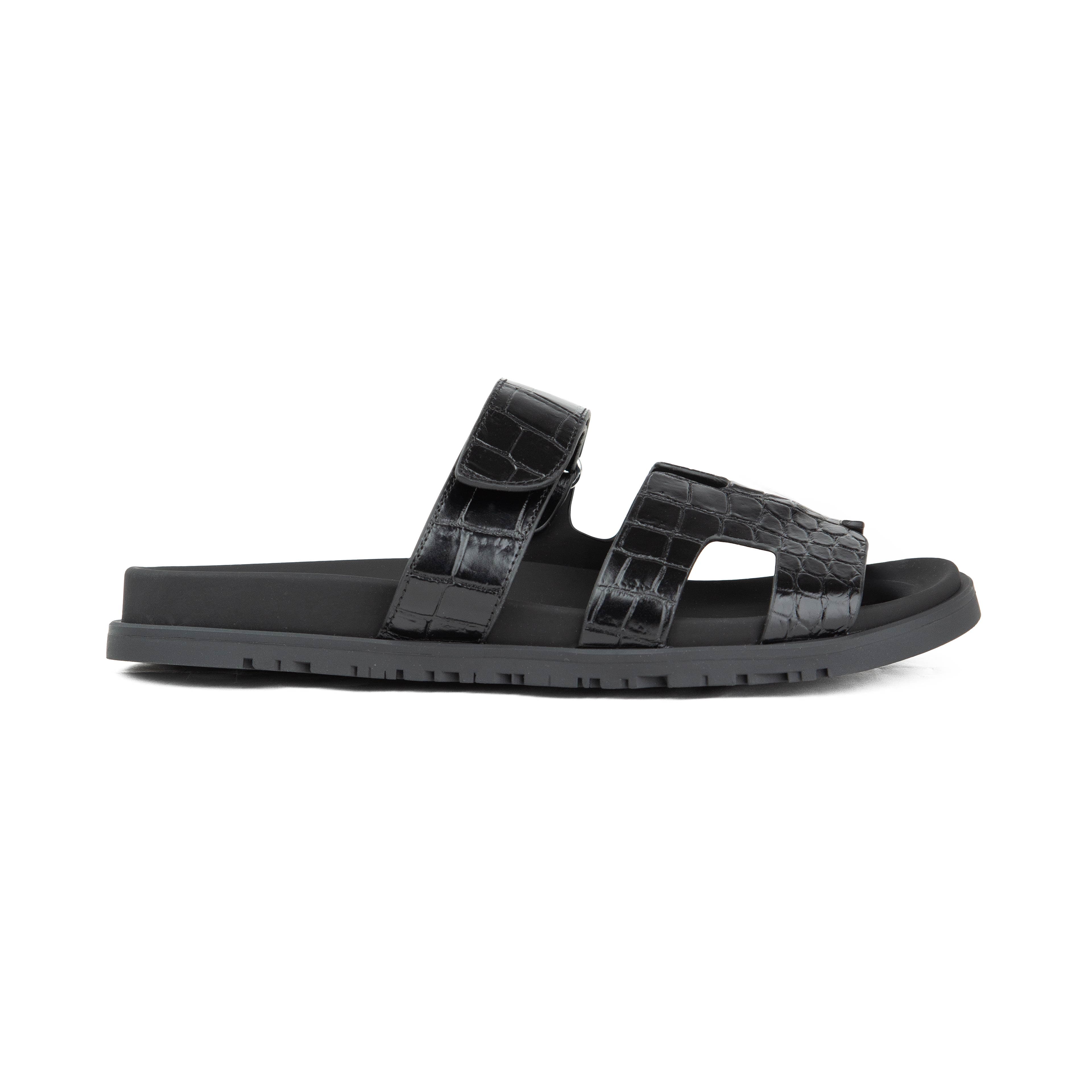 Hermès Chypre Sandals in White Technical Canvas
