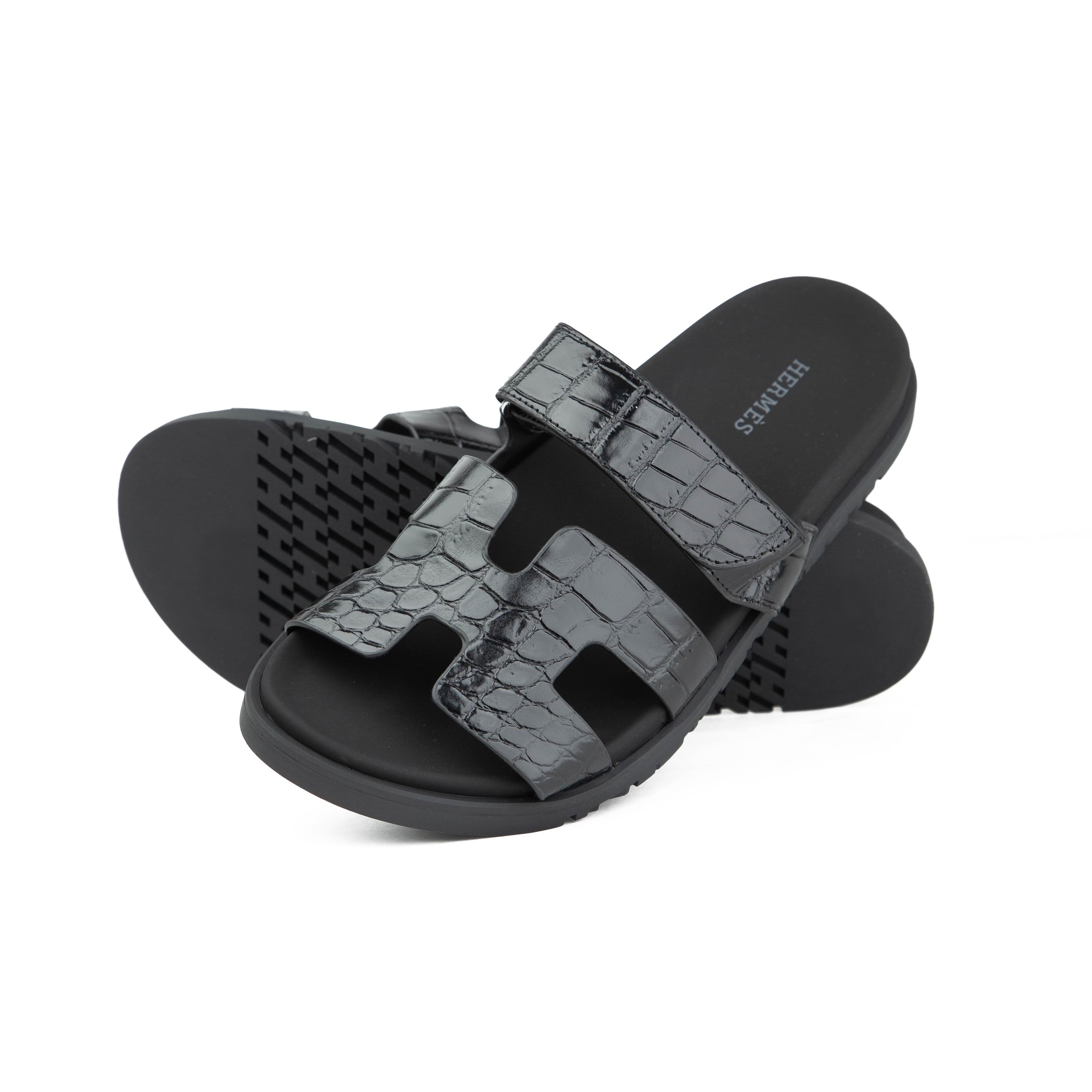 Hermès Chypre Sandals in White Technical Canvas