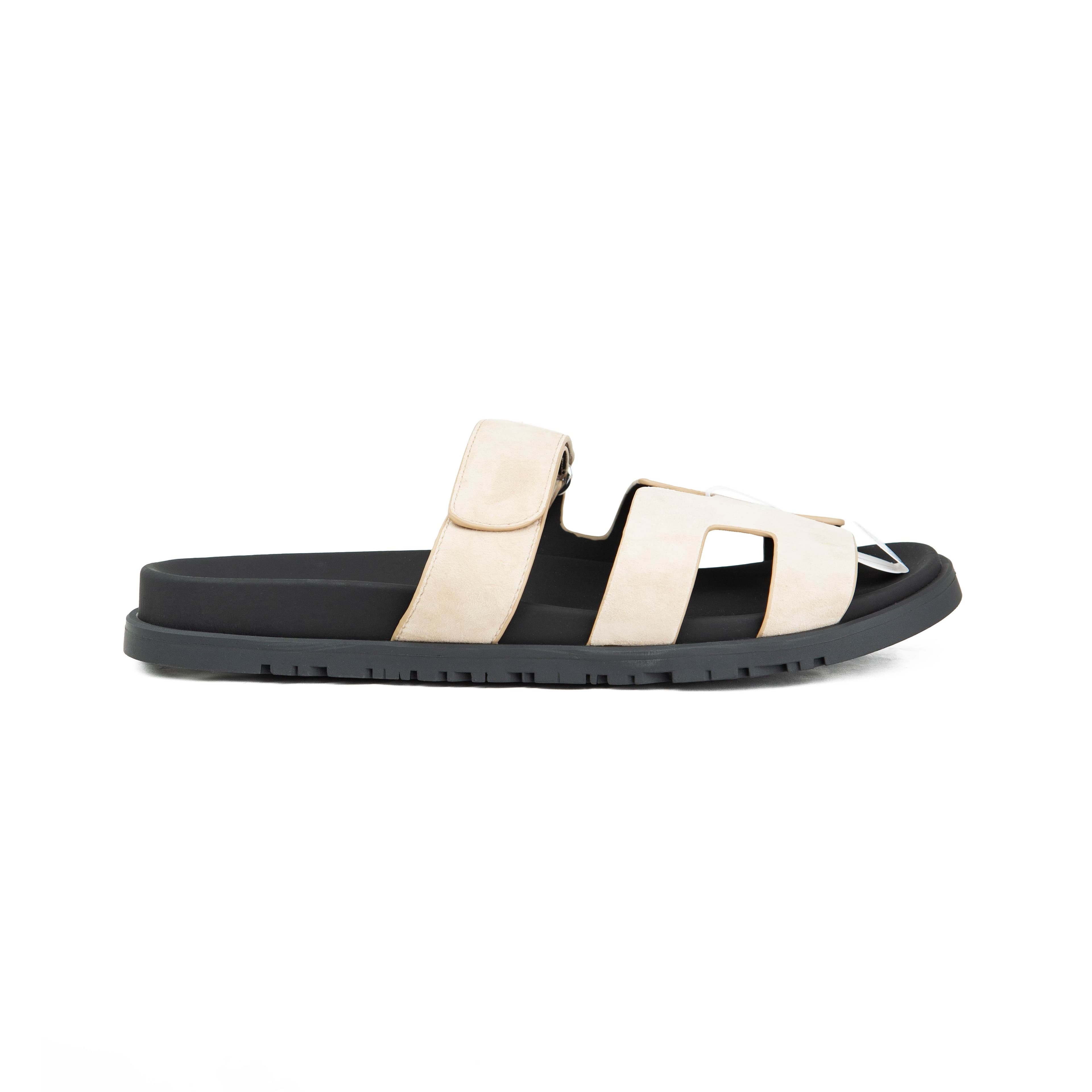 Hermès Chypre Beige Suede Sandals - Luxury Unisex Footwear