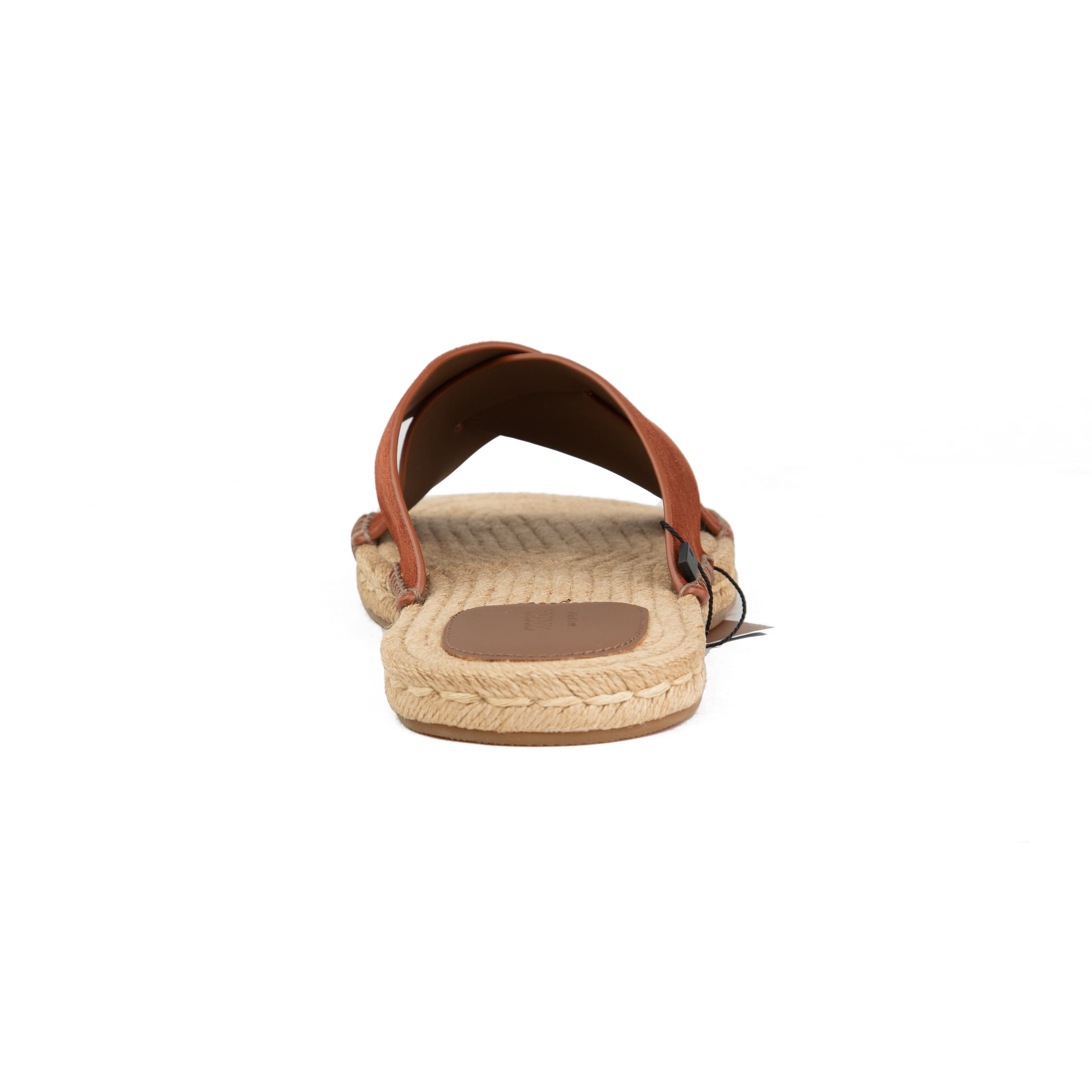 ZEGNA Men's Suede Cross-Strap Espadrille Luxury Slides
