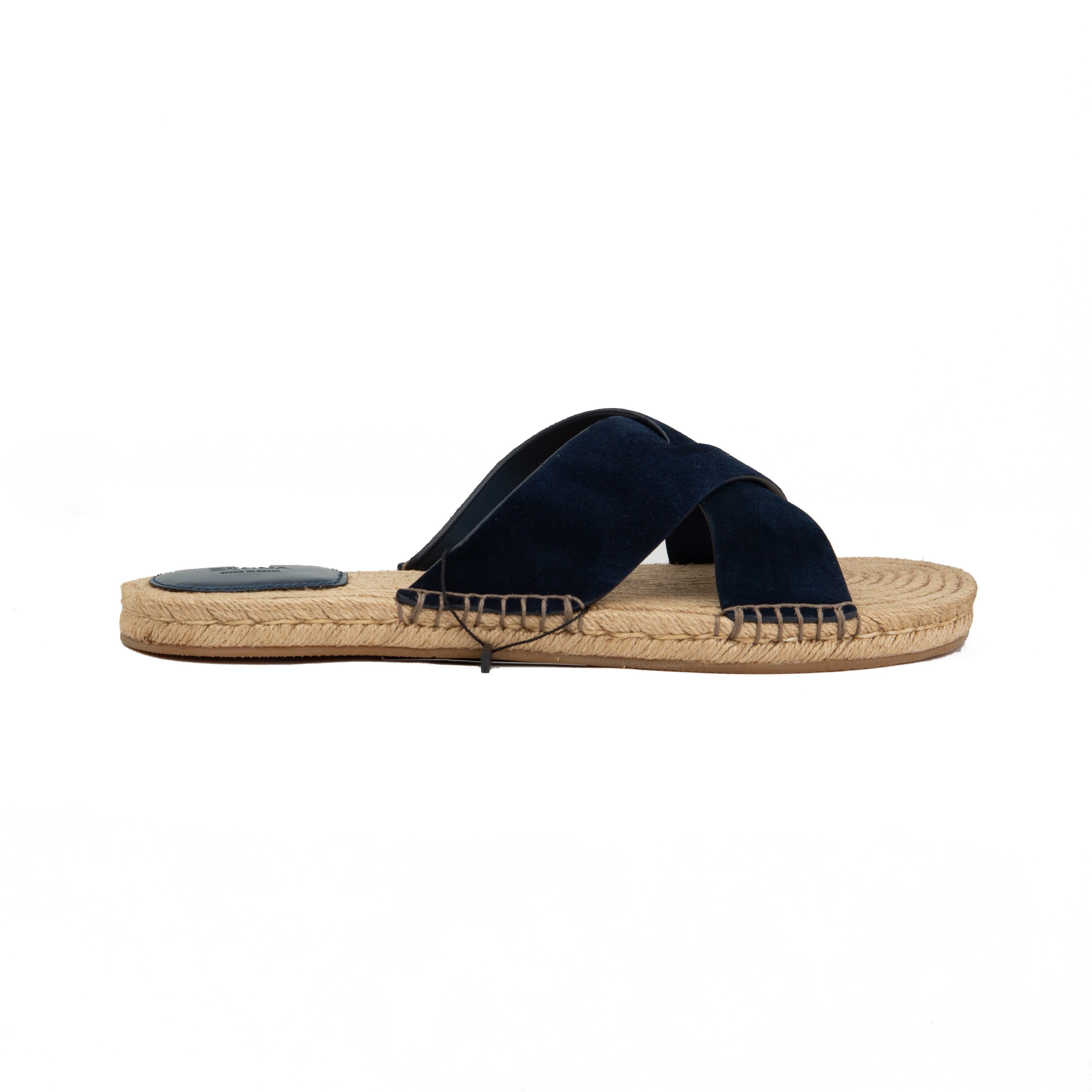 ZEGNA Men's Suede Cross-Strap Espadrille Luxury Sandals