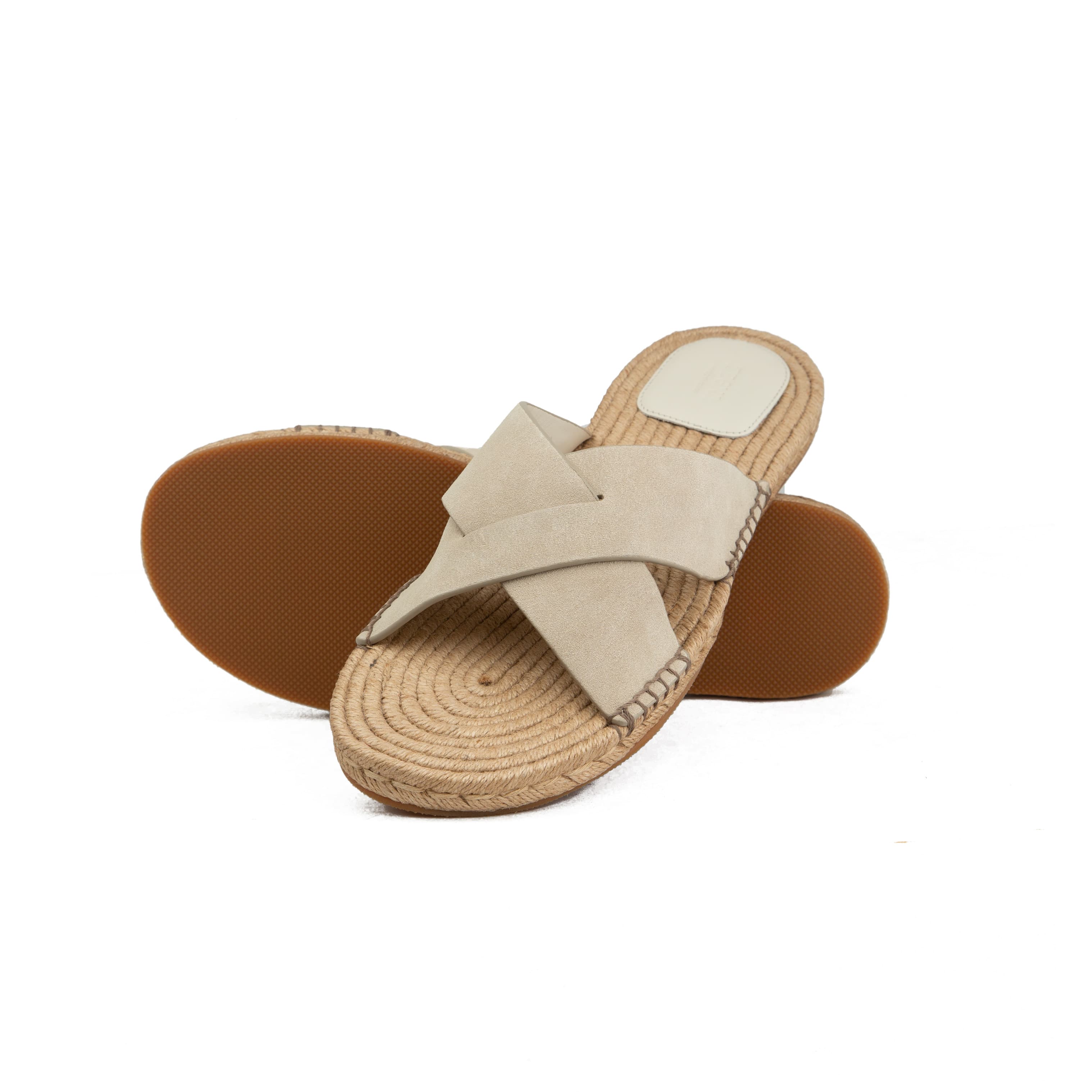 Shop ZEGNA's luxury olive suede espadrilles. Hand-crafted with premium cross-straps, jute soles, and Italian design. The perfect luxury summer slide.