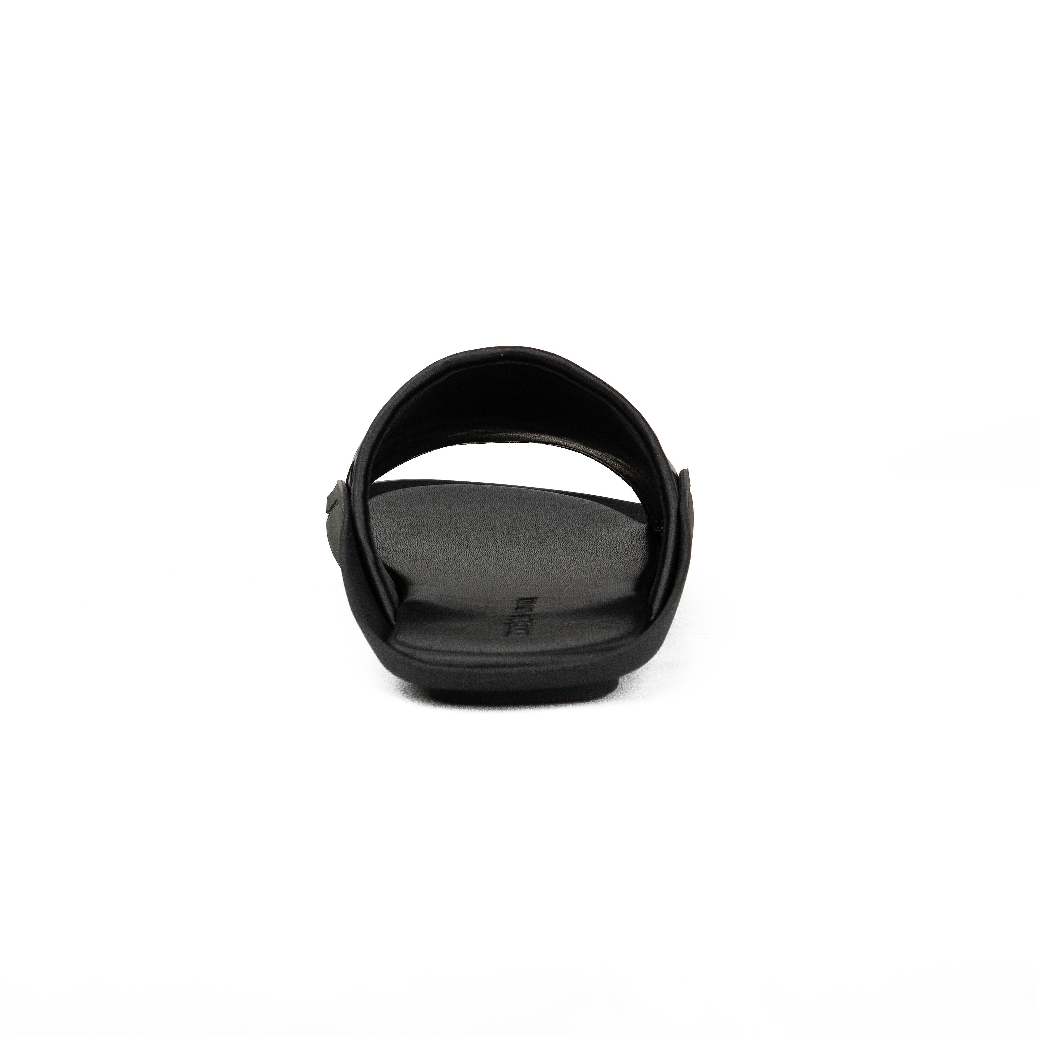 Bottega Veneta Intrecciato Rubber Slides - Black Luxury Sandal