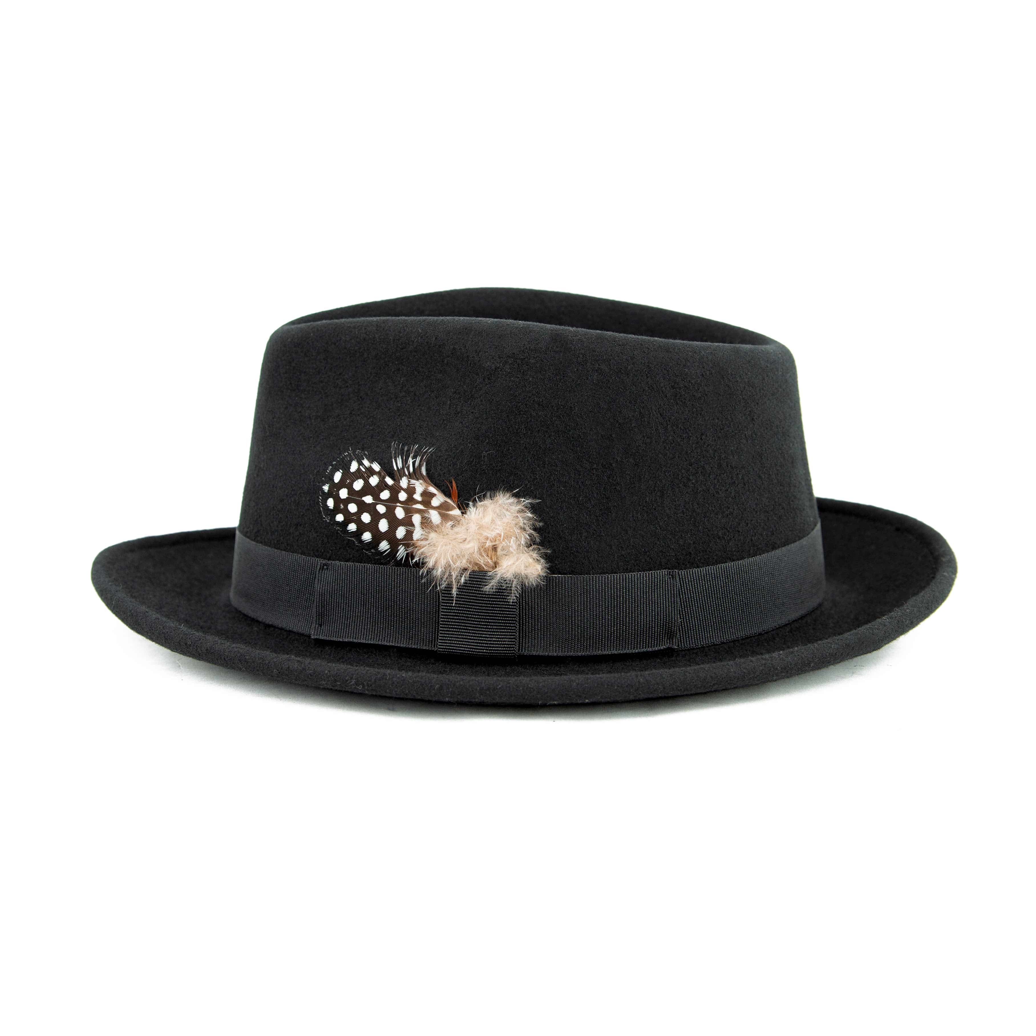 Janetshats Maroon Wool Fedora | Luxury Unisex Burgundy Hat