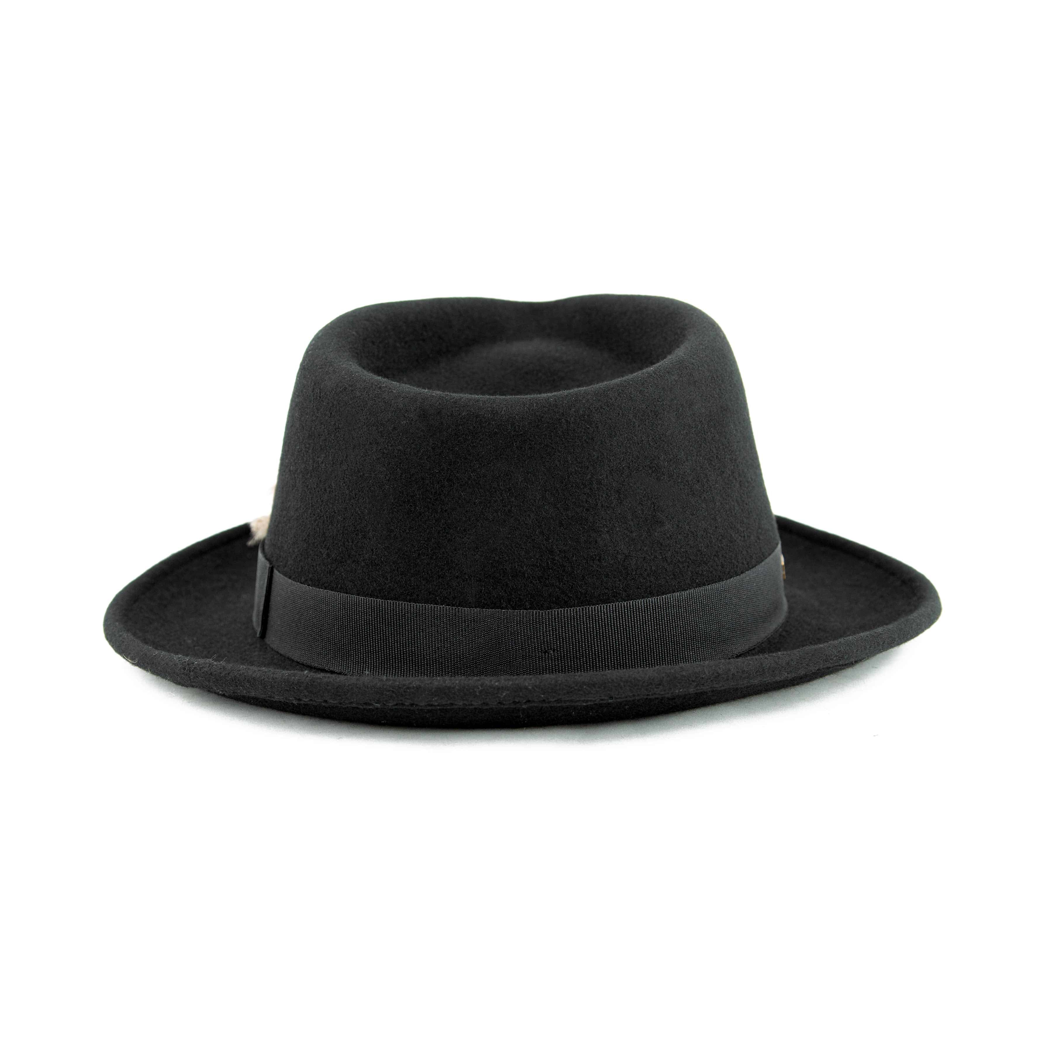 Janetshats Maroon Wool Fedora | Luxury Unisex Burgundy Hat