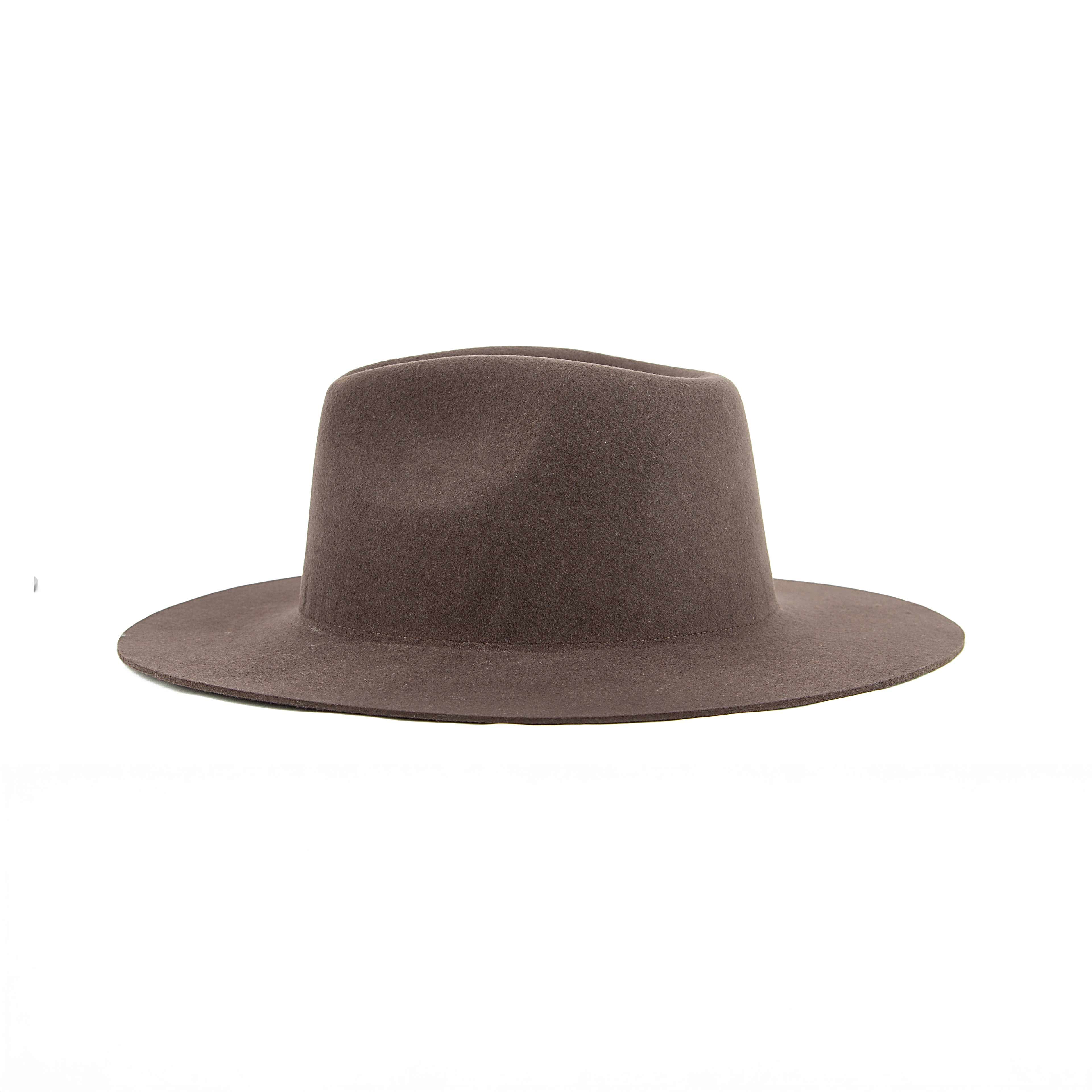 Charcoal Grey Wool Fedora with Silver Textured Woven Band