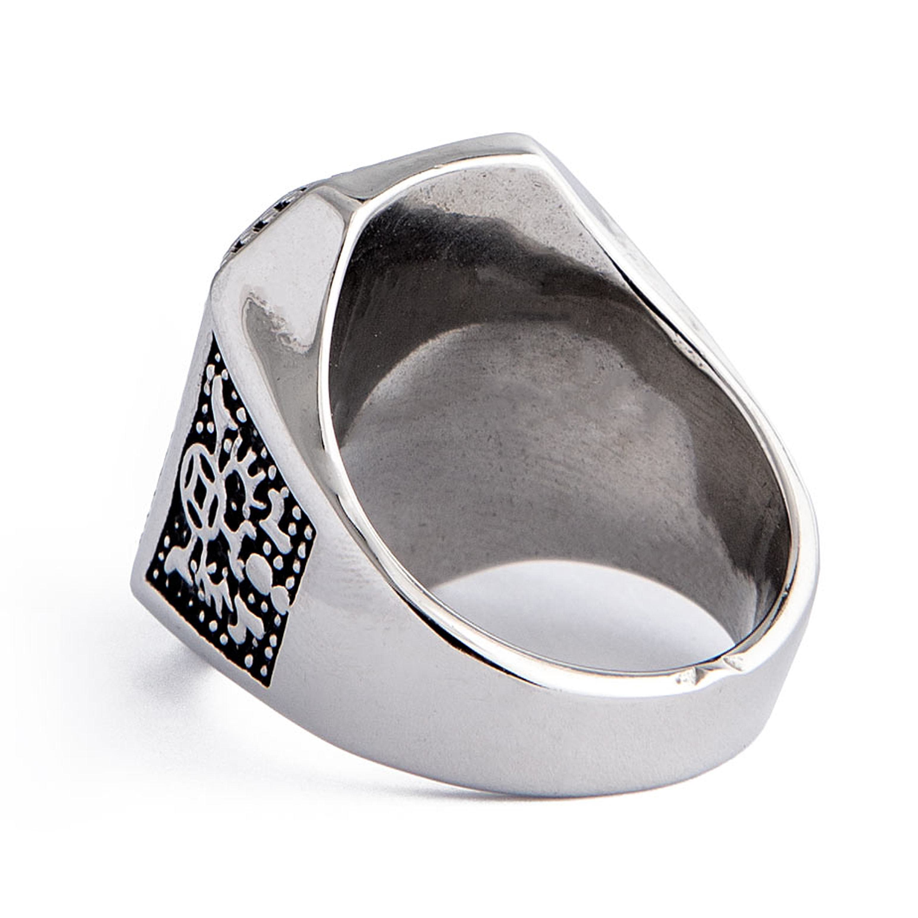 Rectangular Red Gemstone Statement Ring