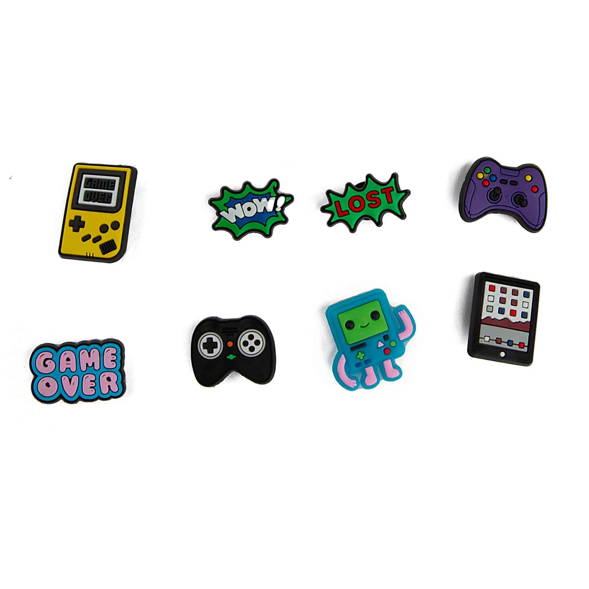8-Pack Retro Gaming Tech Jibbitz Charms for Crocs