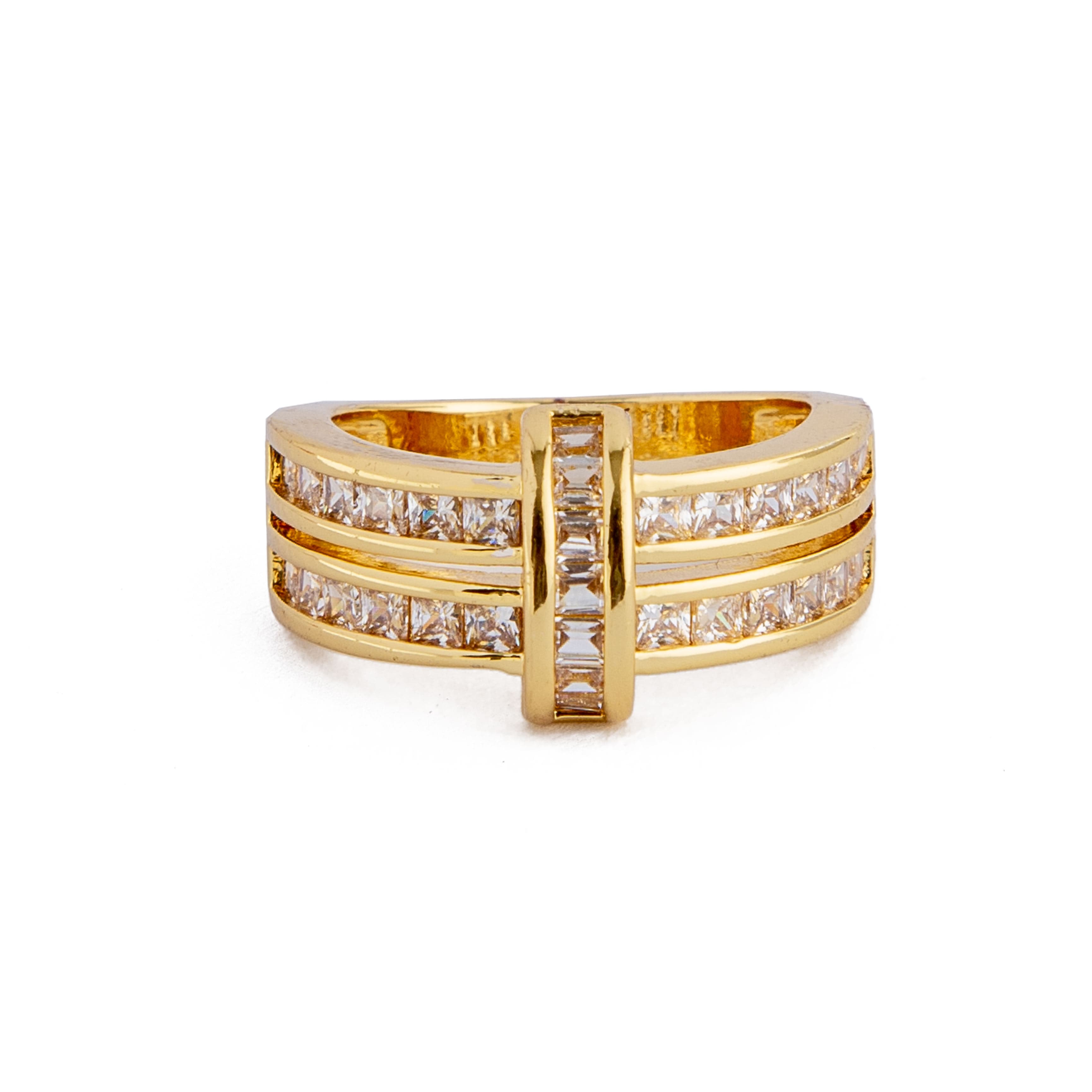 Yellow Gold Diamond Channel Ring
