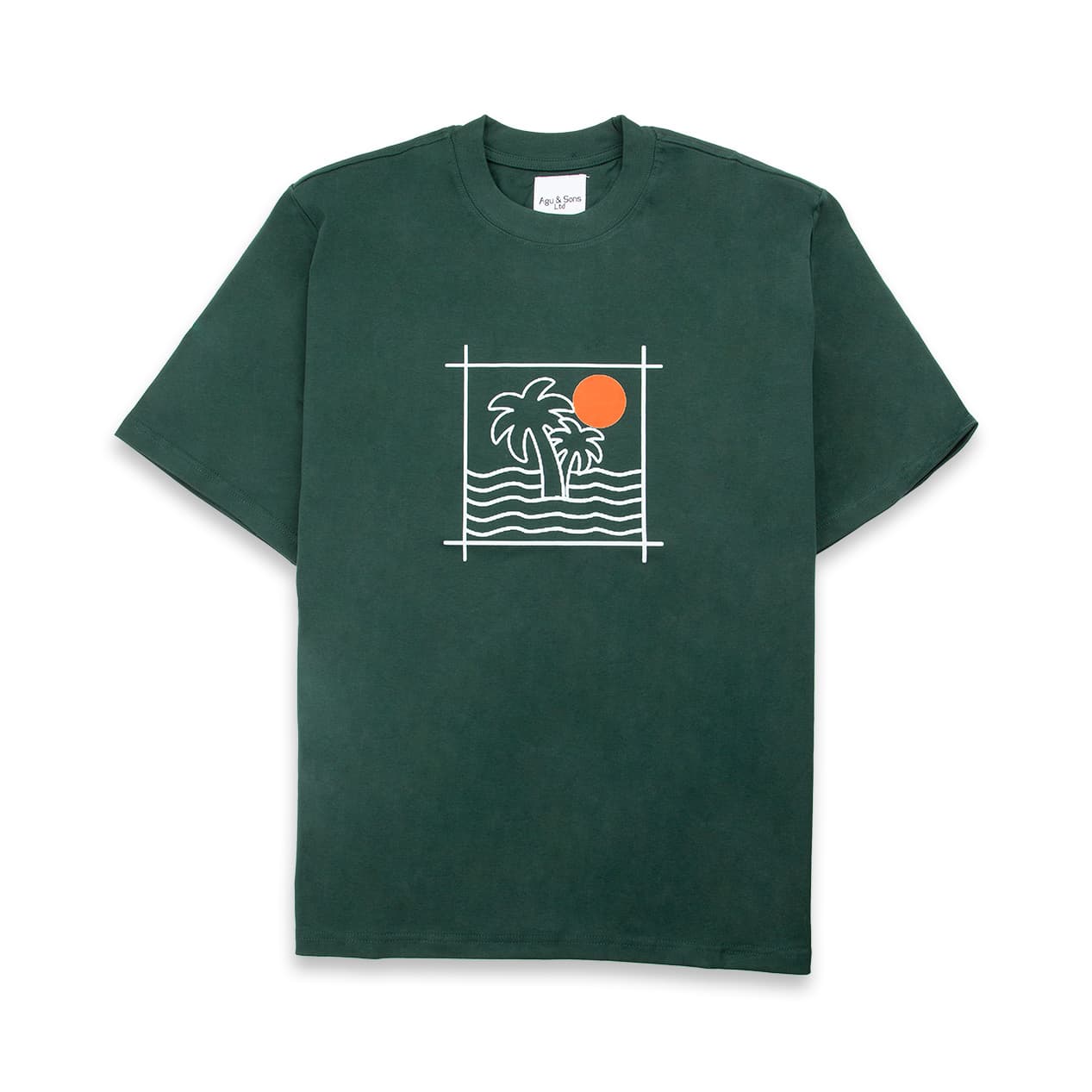 Agu & Sons Ltd. "Island Sunset" Graphic Tee