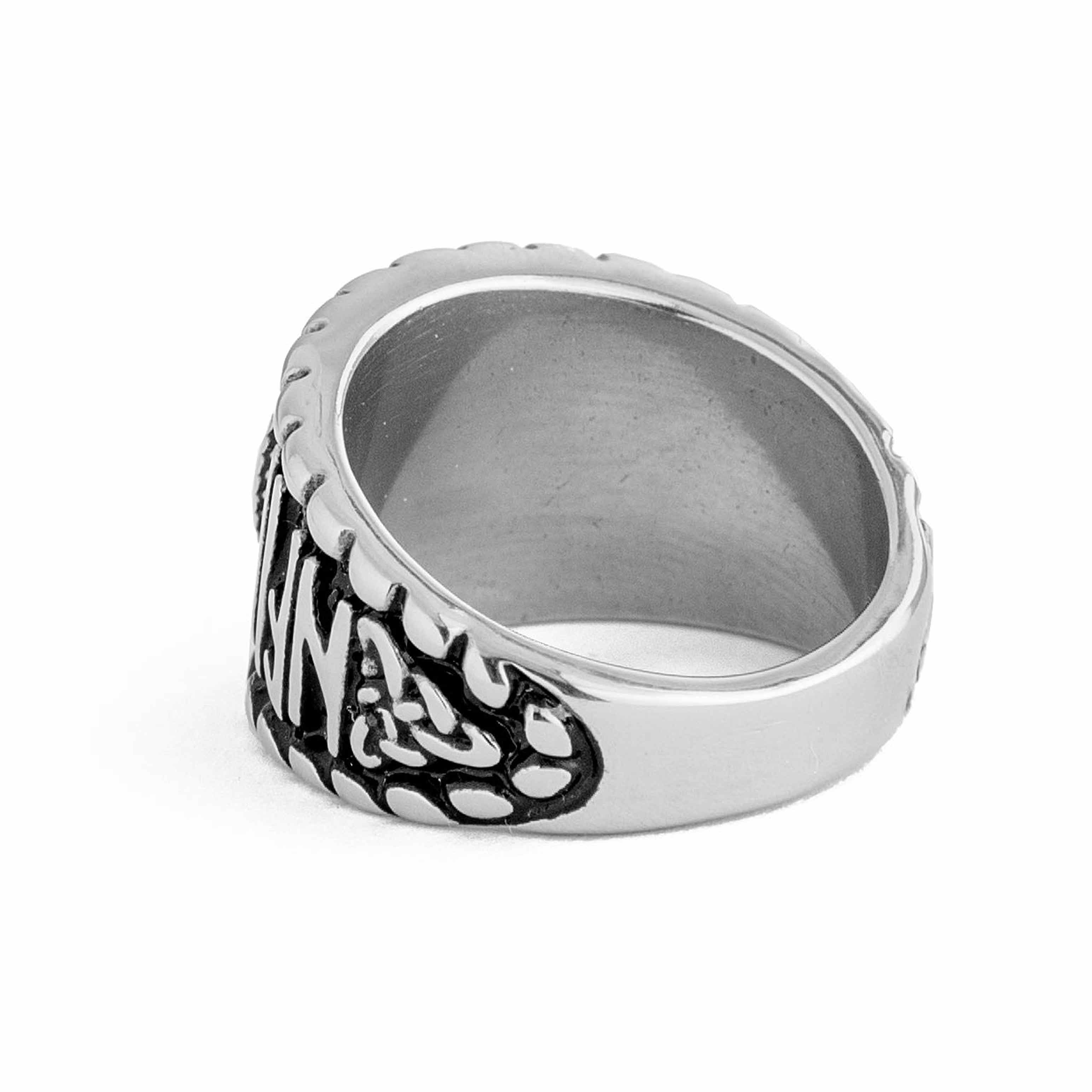 Vegvisir Compass Stainless Steel Ring