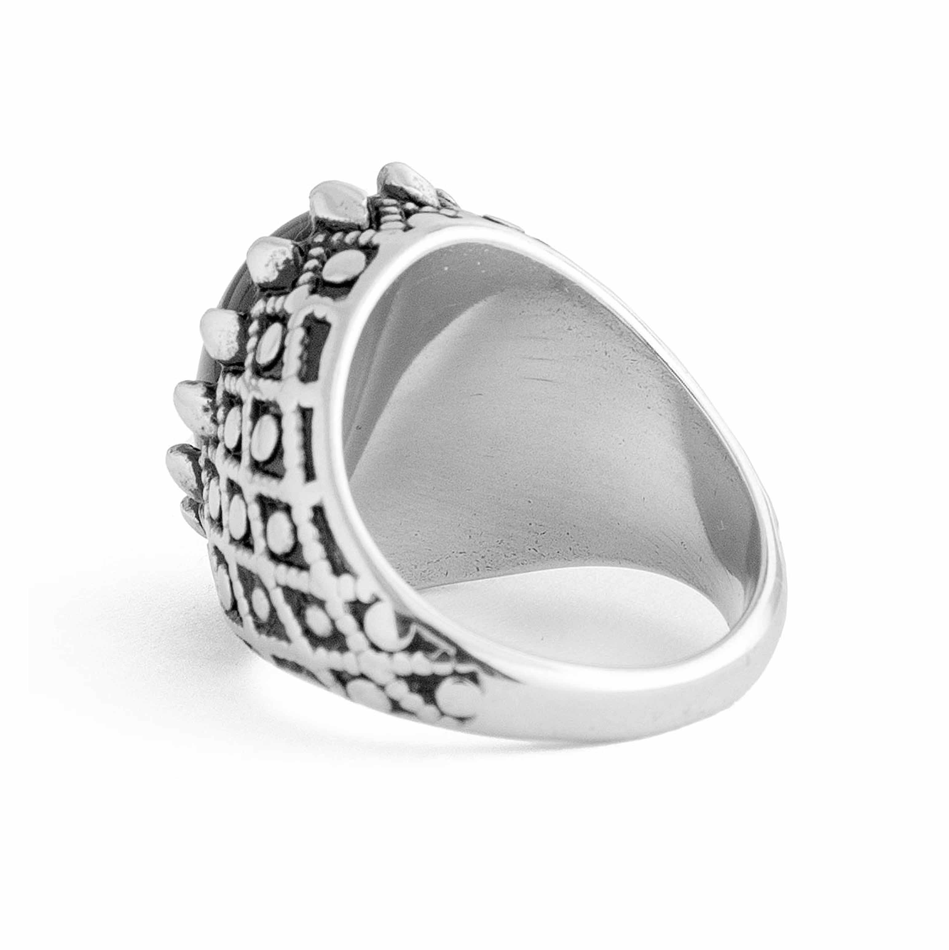 925 Sterling Silver, Black Onyx gemstone.   