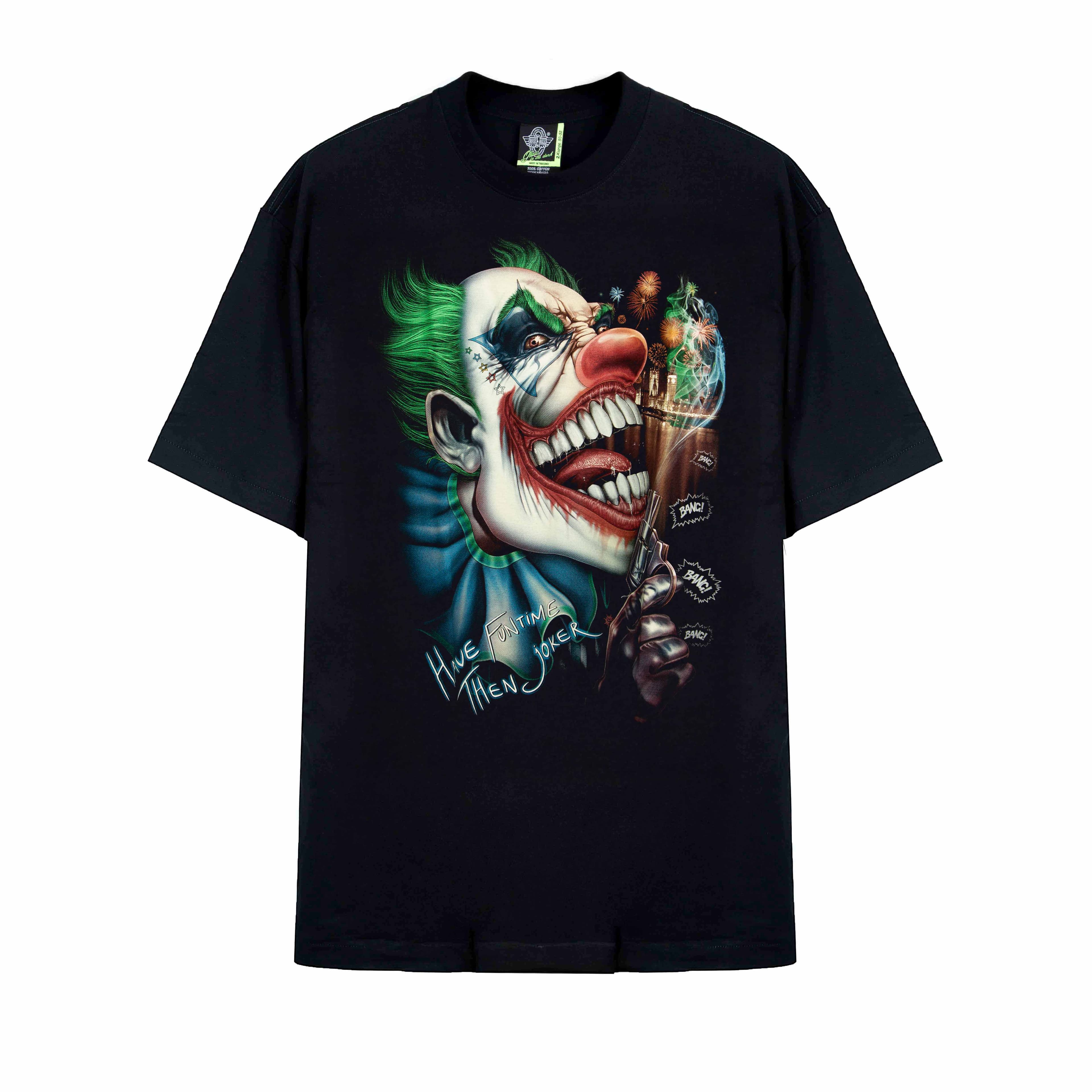 Rock Eagle Demonic Clown 'Have Fun' T-Shirt, 11606- Black