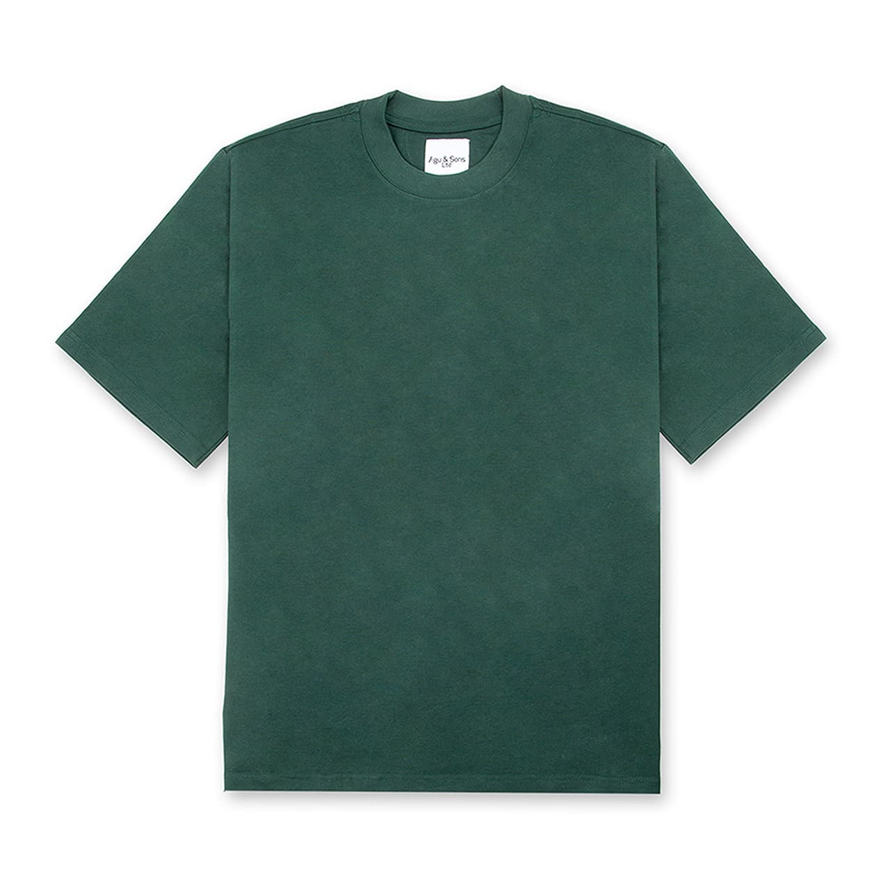Dark green t-shirt with pirate monkey graphic. Cartoon animal tee.