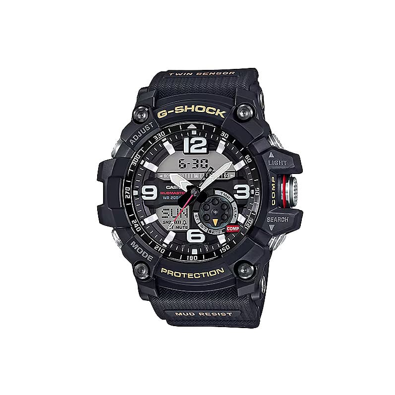 Casio G-Shock Mudmaster GWG-1000 Black and Gold Rugged Watch