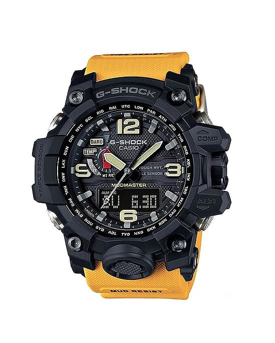Casio GA 1000 Mudmaster Men's Wrist Watch, 10297- Black & Yellow