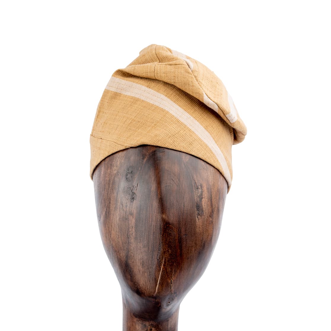 Striped Aso Oke Fila Cap | Men's | Cultural Headwear