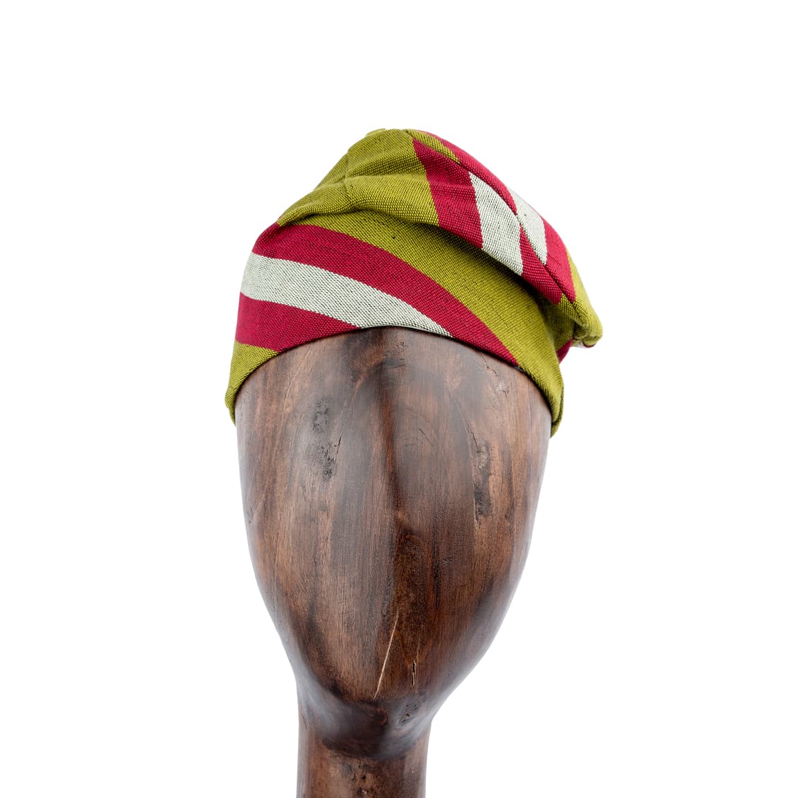 Striped Aso Oke Fila Cap | Men's | Cultural Headwear