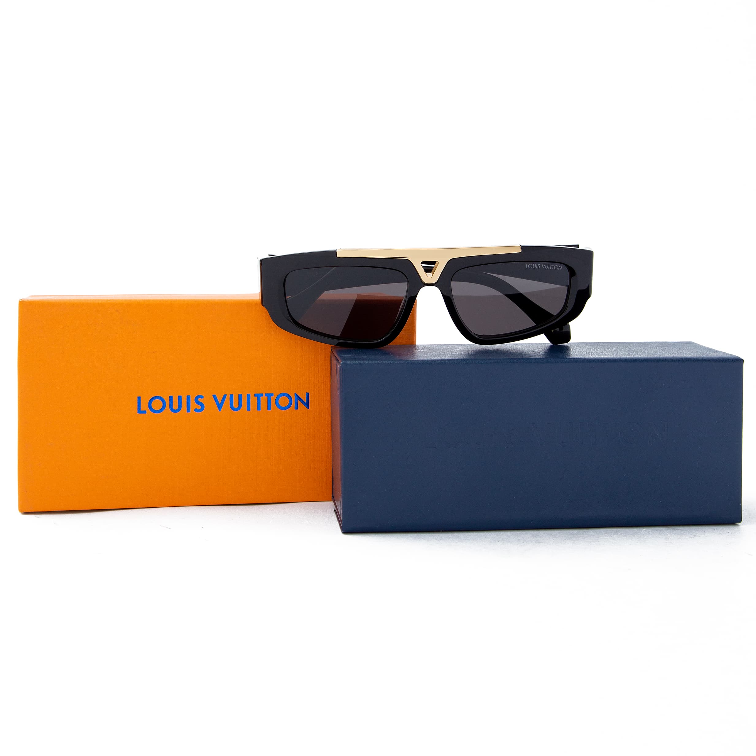 Louis Vuitton LV Pilot Sunglasses - Black, Gold, UV Protection