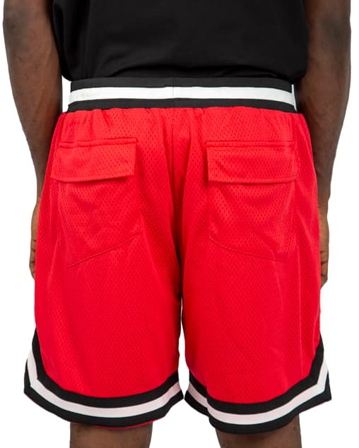 "Rhude Court Logo Mesh Shorts - Red