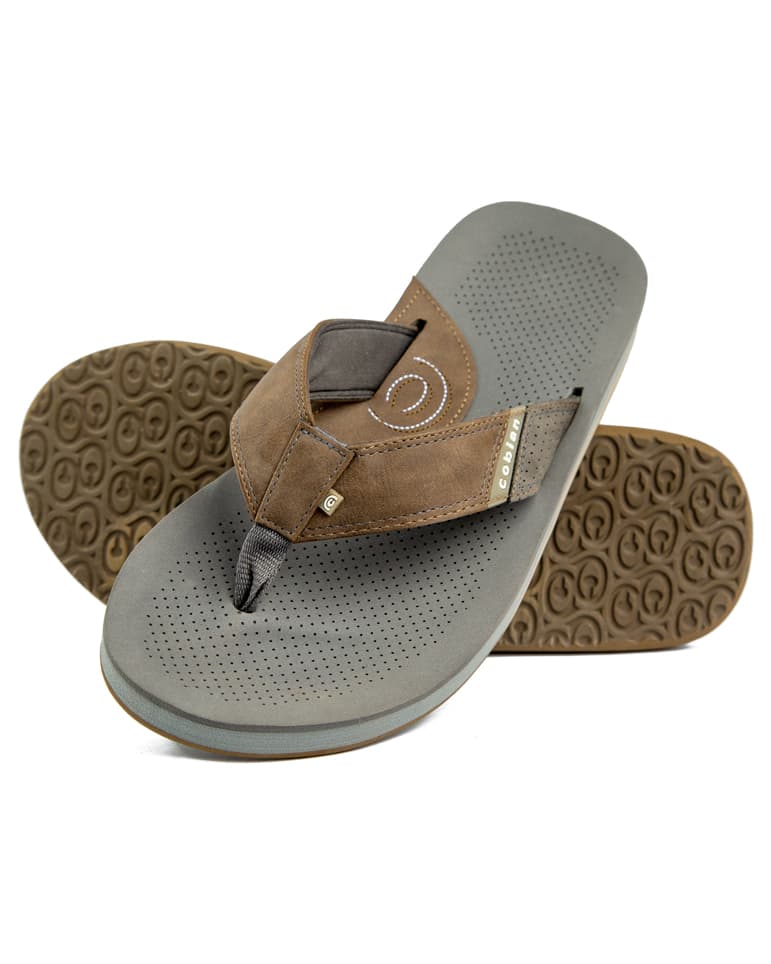 Cobian Men's ARV 2 Chocolate Grey Flip Flops"