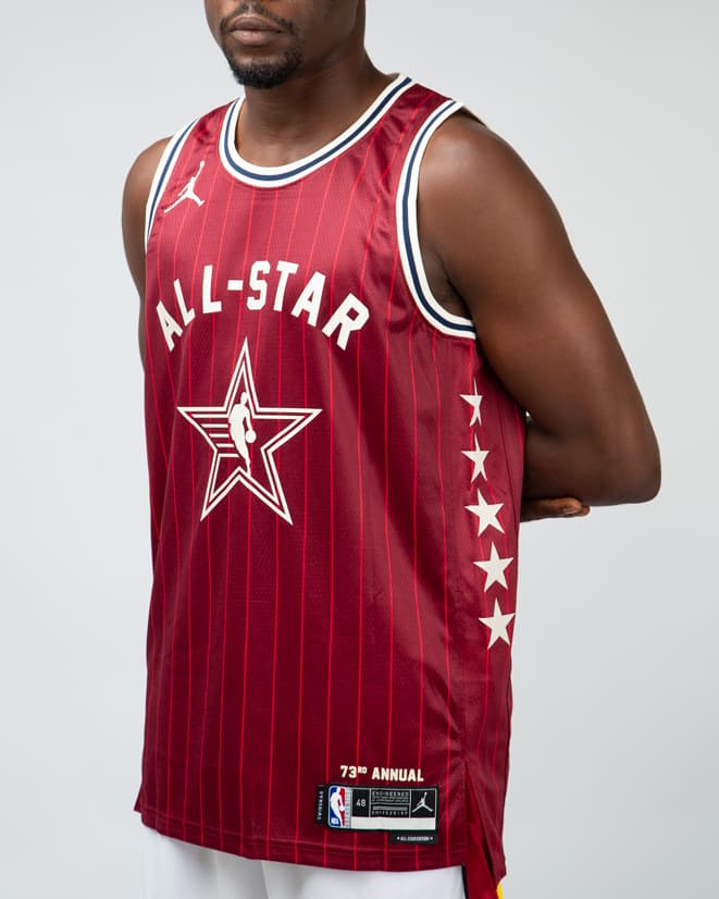 Jordan Brand NBA All-Star Game 2024 Jersey, Deep Red, ALL-STAR, 73rd Anniversary, NBA Jersey"