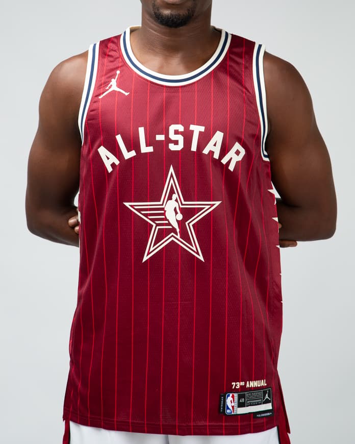 Jordan Brand NBA All-Star Game 2024 Jersey, Deep Red, ALL-STAR, 73rd Anniversary, NBA Jersey