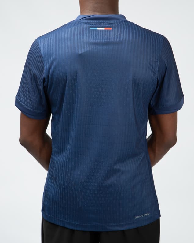 Nike PSG 2023/24 Home Authentic Jersey, Navy Blue, Red Stripe, Qatar Airways, Soccer Jersey