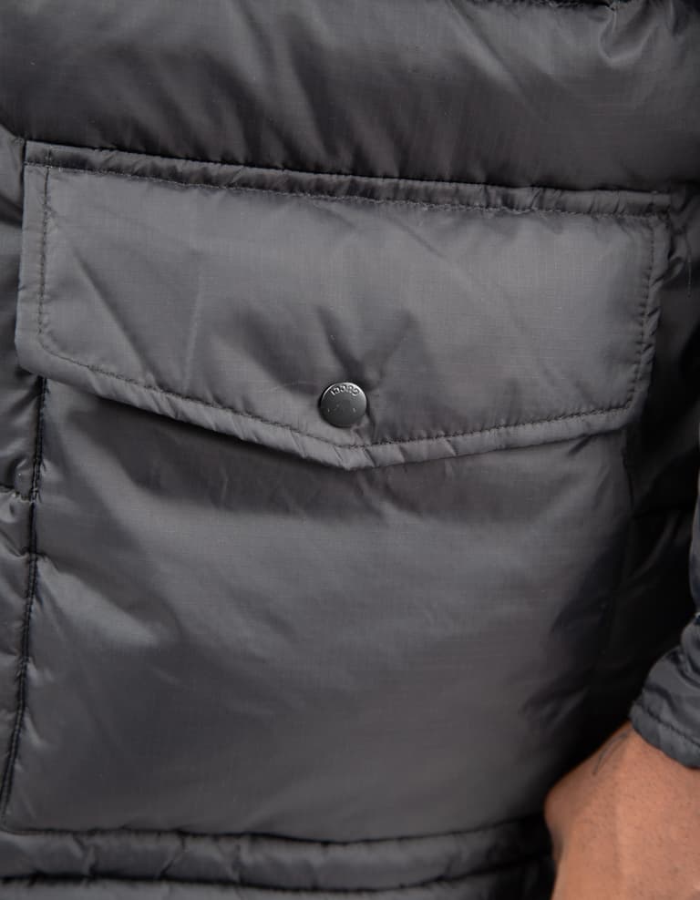 Gucci black GG pattern down jacket, men's/unisex quilted nylon outerwear
