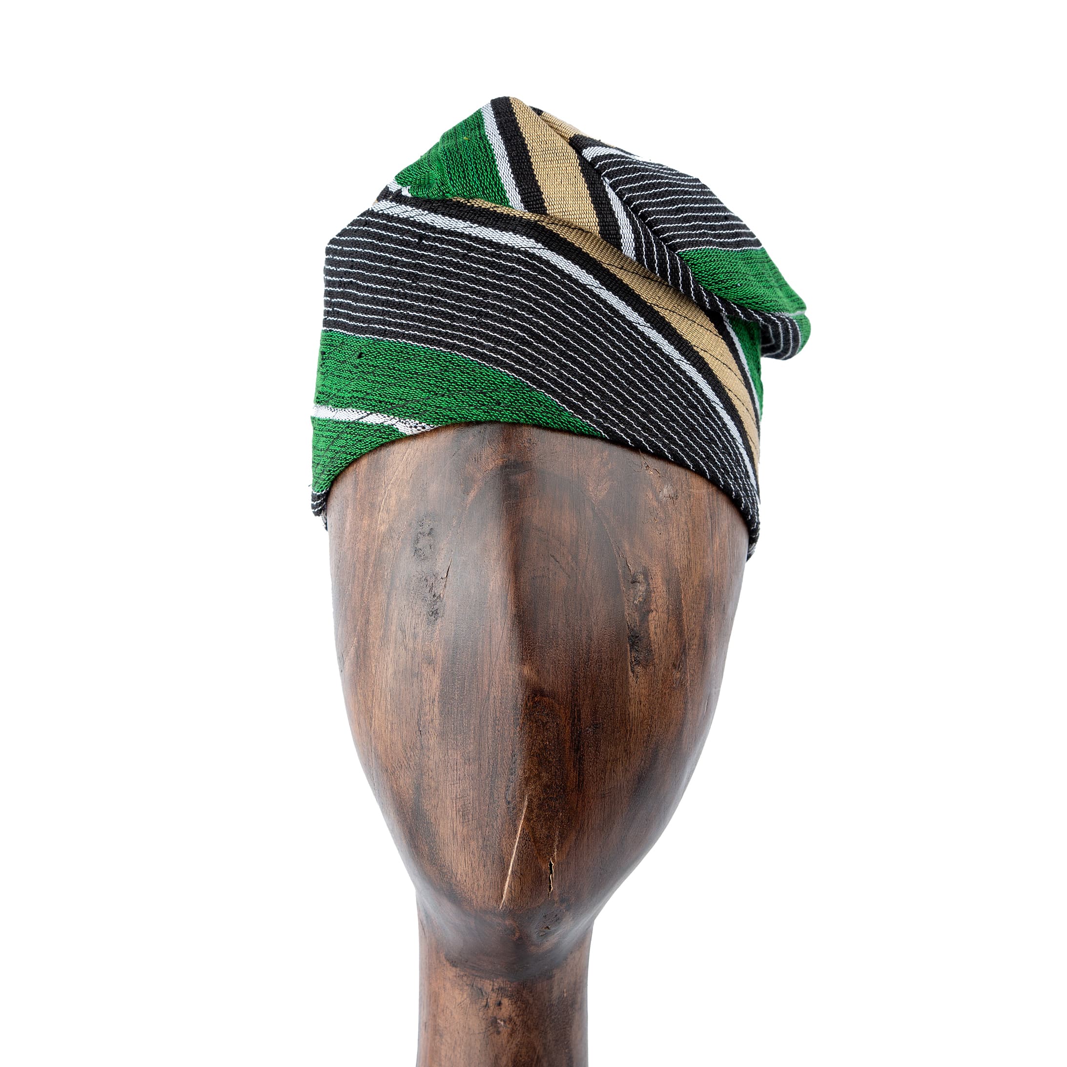Striped Ankara Turban - Bold & Stylish Headwear