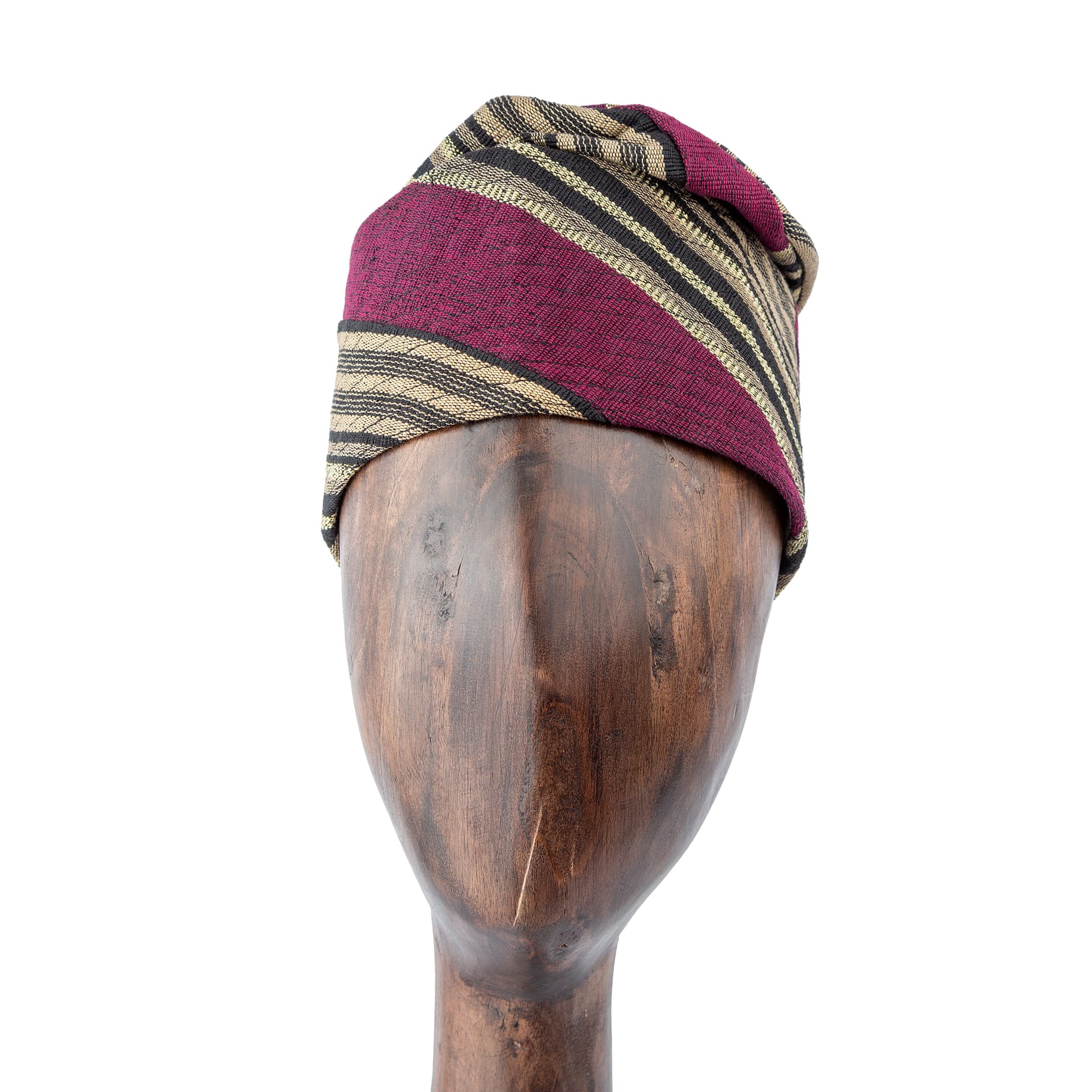 Striped Ankara Turban - Bold & Stylish Headwear
