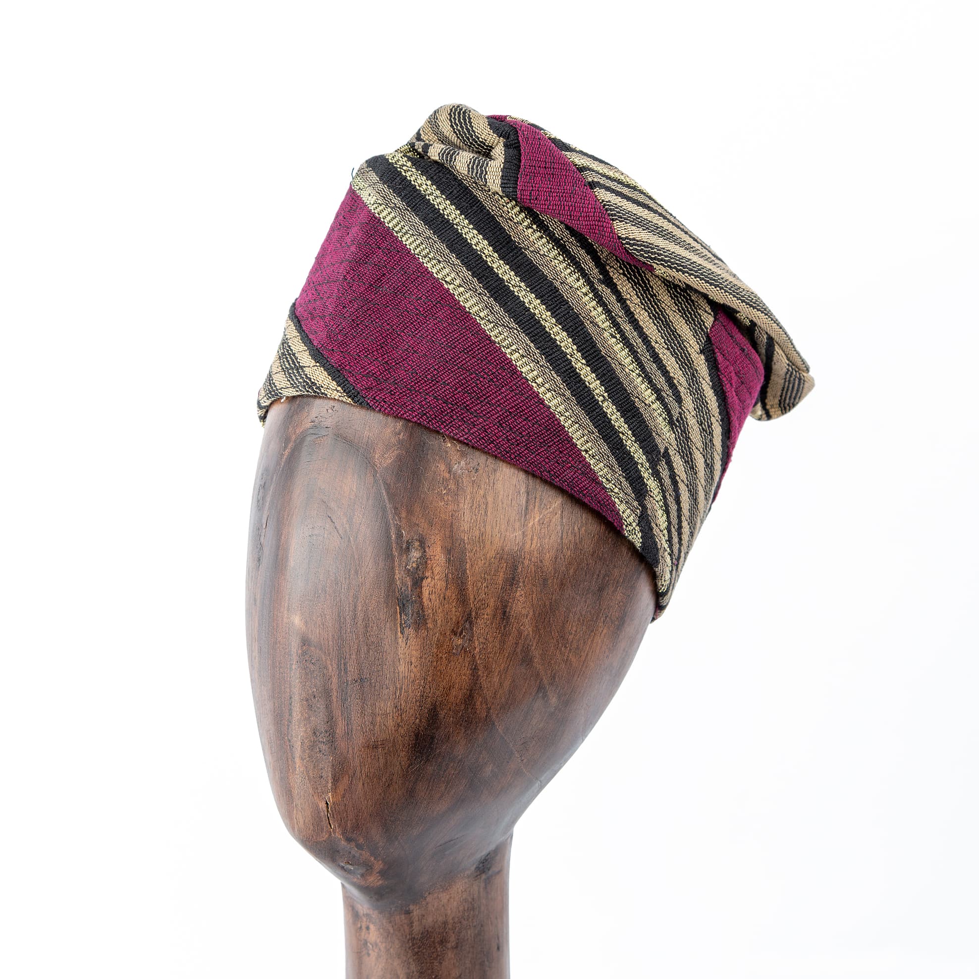 Striped Ankara Turban - Bold & Stylish Headwear