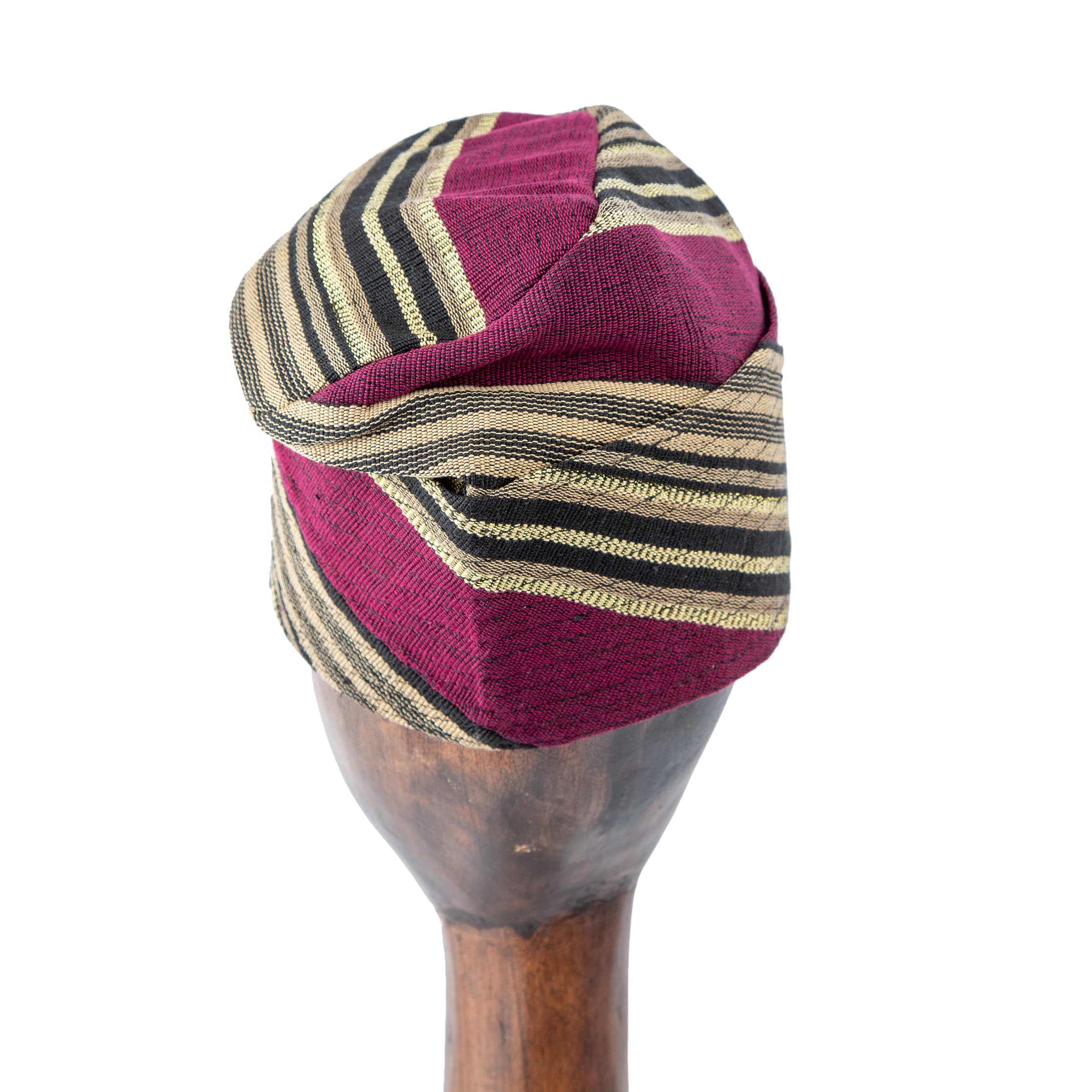 Striped Ankara Turban - Bold & Stylish Headwear