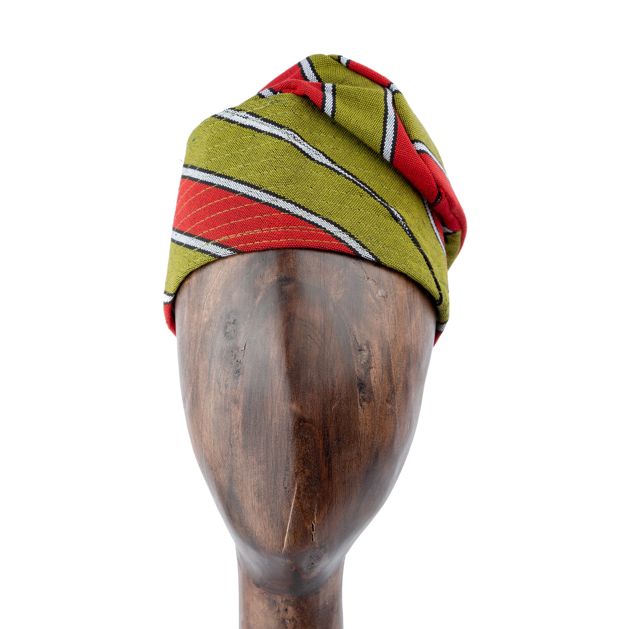 Striped Ankara Turban - Bold & Stylish Headwear