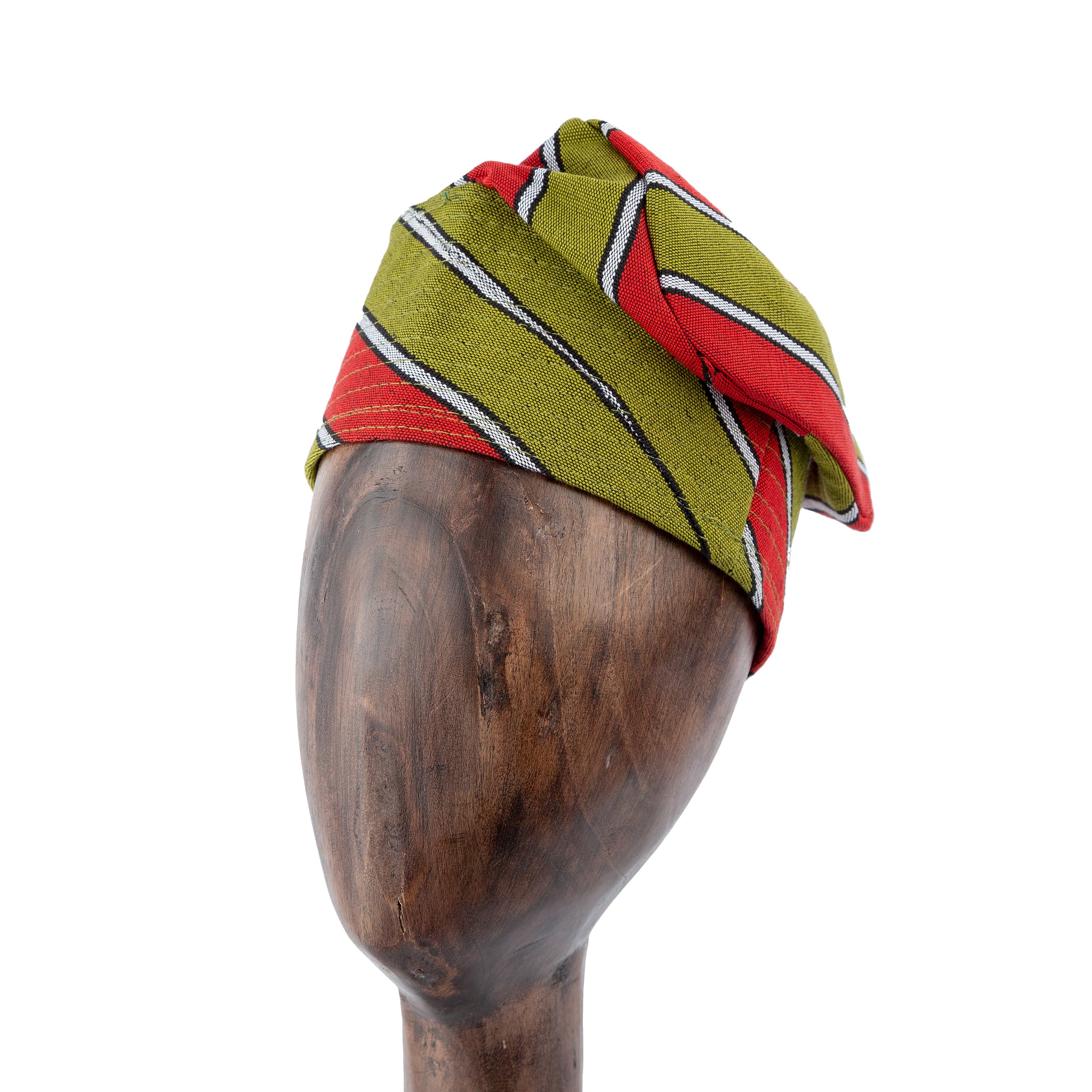 Striped Ankara Turban - Bold & Stylish Headwear