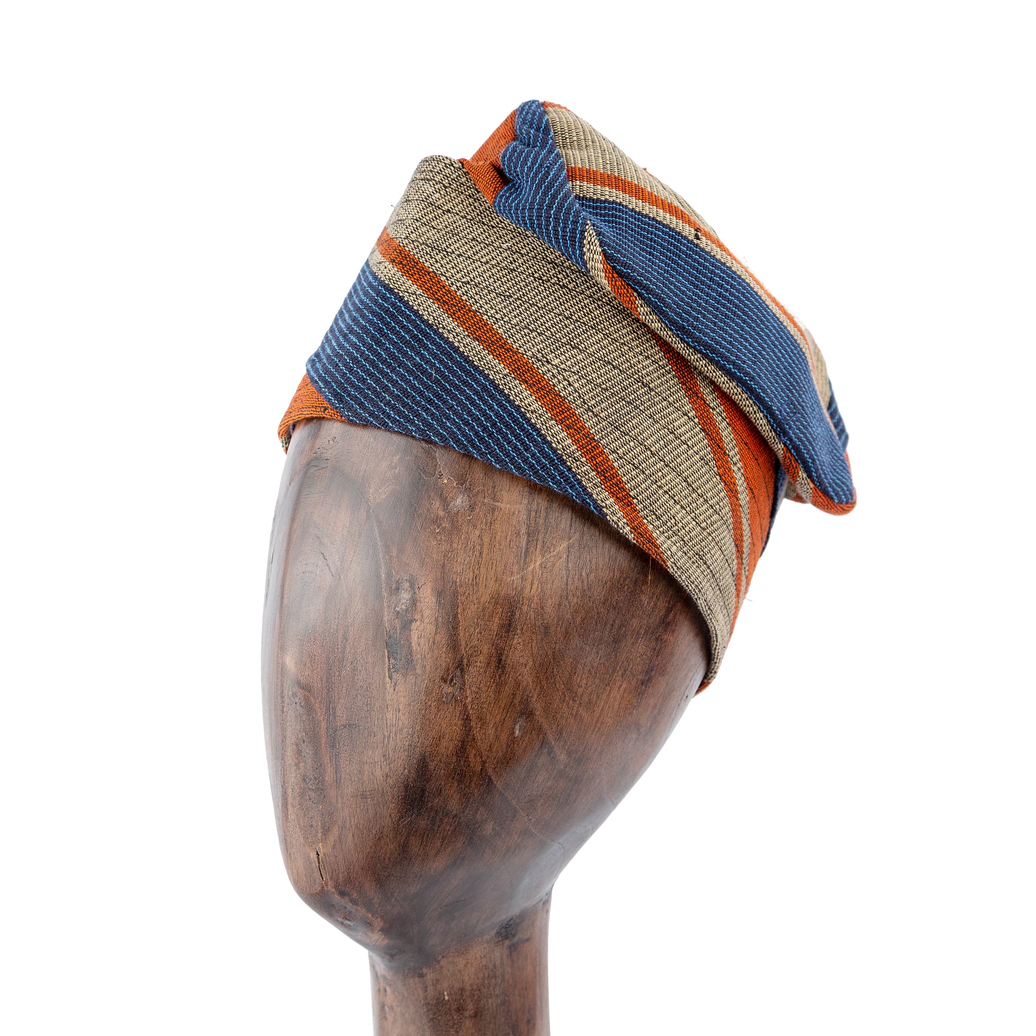 Striped Cotton Turban - Stylish & Comfortable Headwear