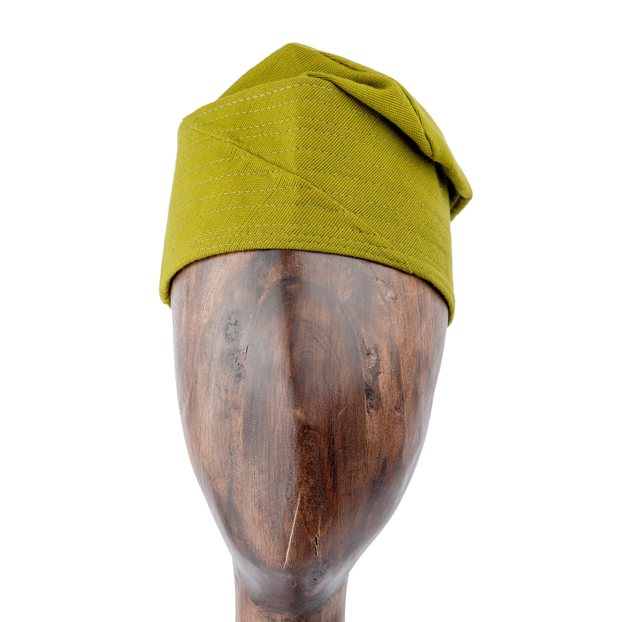 A Mustard Yellow Ashiko folded headwrap