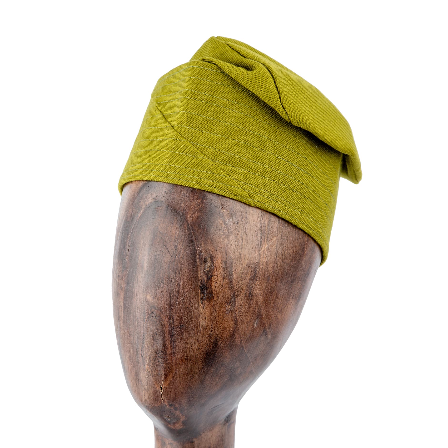 A Mustard Yellow Ashiko folded headwrap