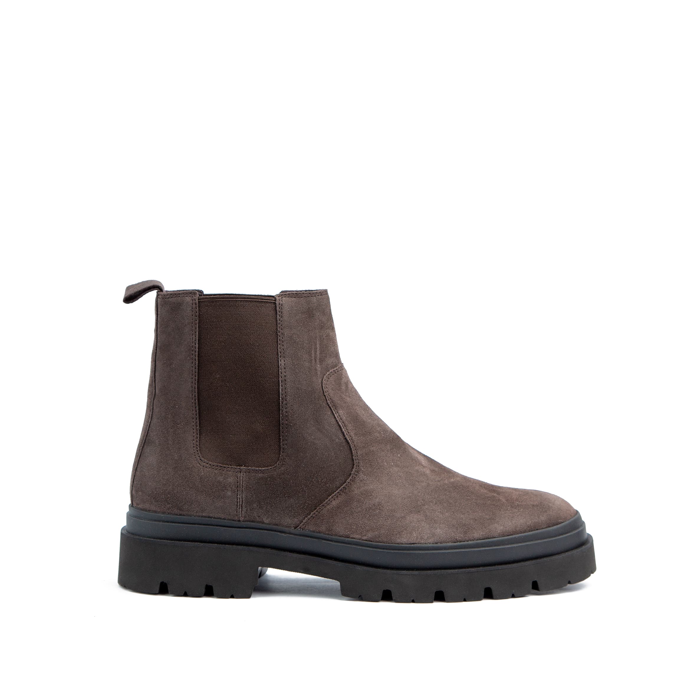 Men's Brown Vince Reggio Chelsea Boots with Black Lug Sole for Style & Comfort