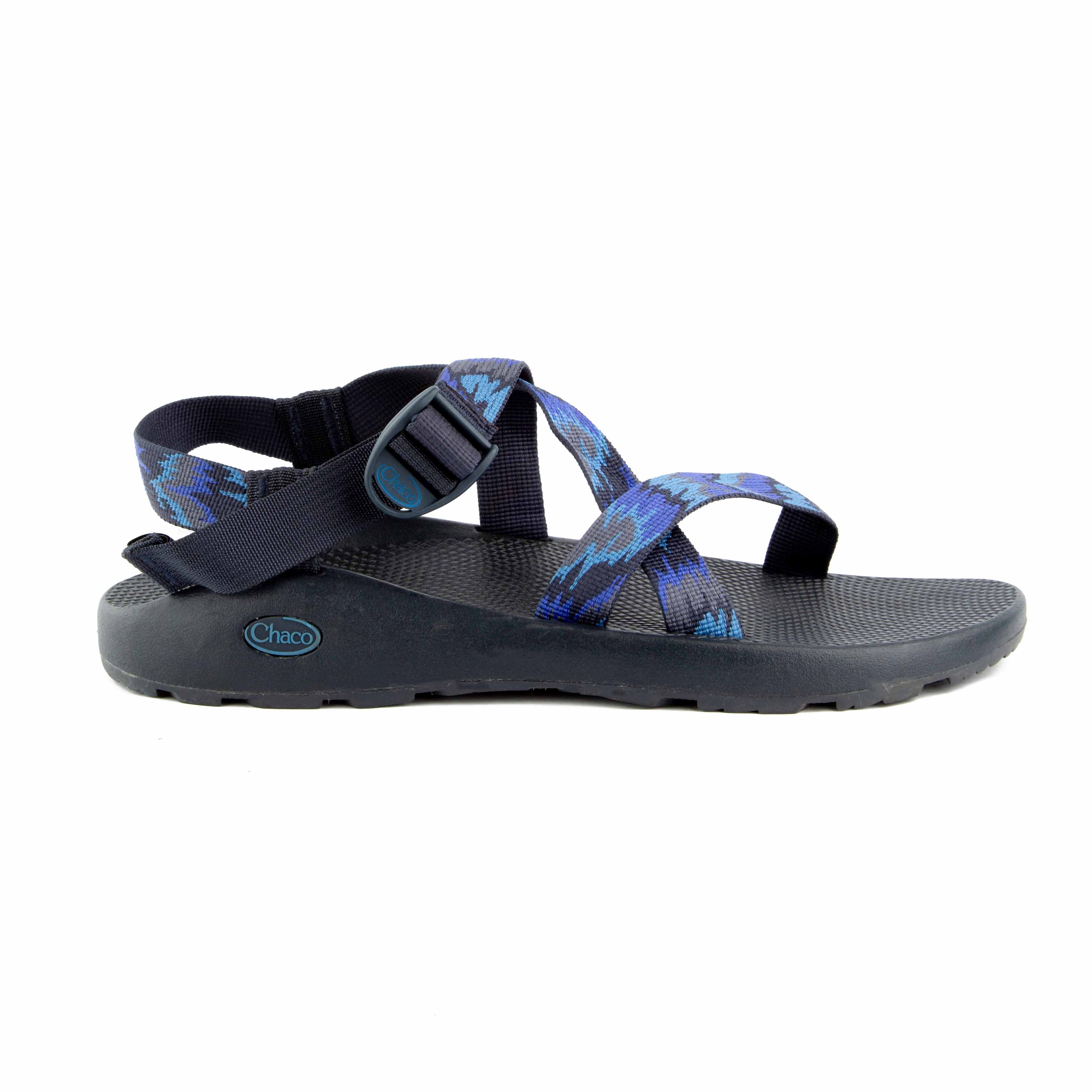 Chaco Z/1 Classic Sandals in blue and black pattern