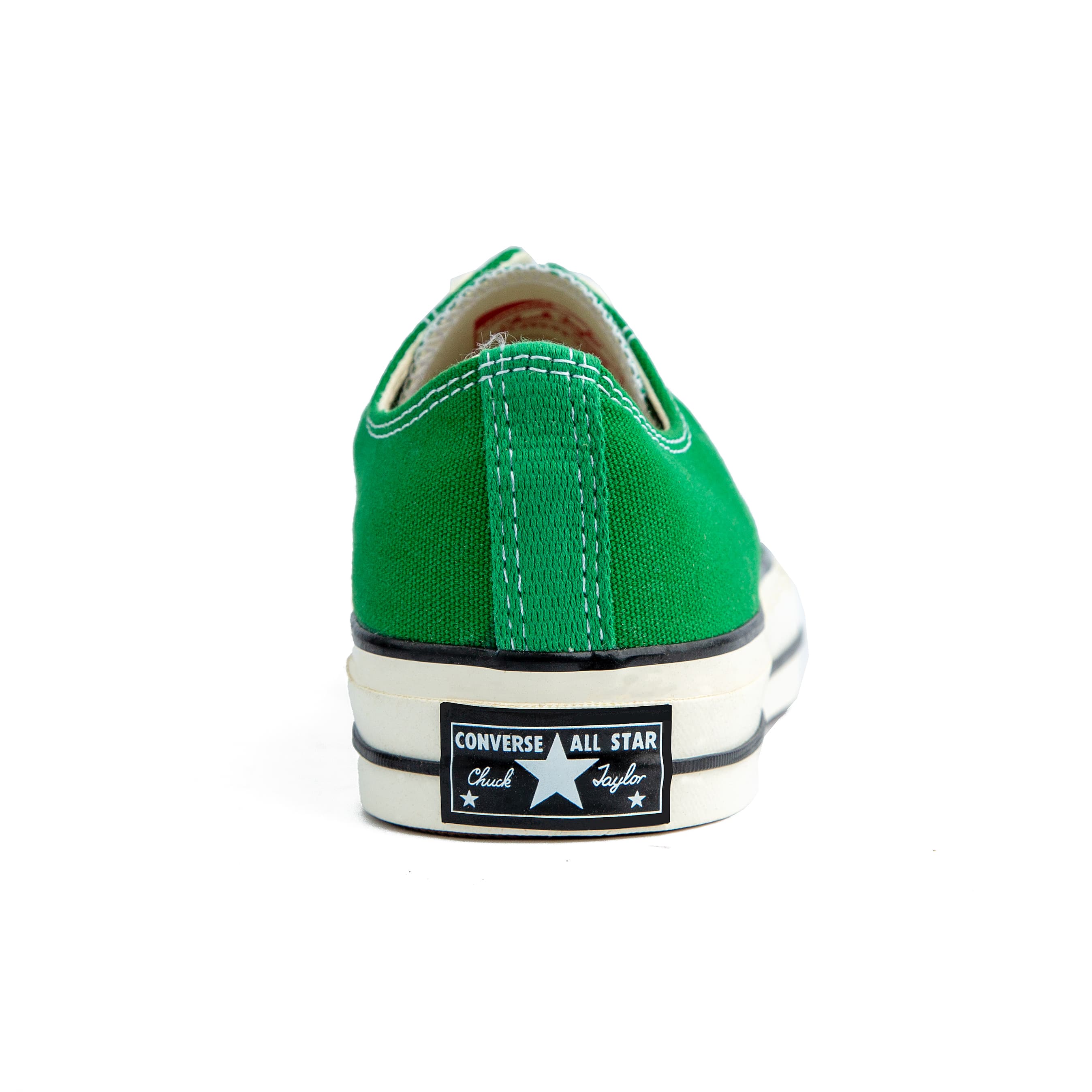 Green Converse Chuck Taylor All Star 70 Low Top Sneakers - Unisex casual footwear with premium canvas material and iconic design.