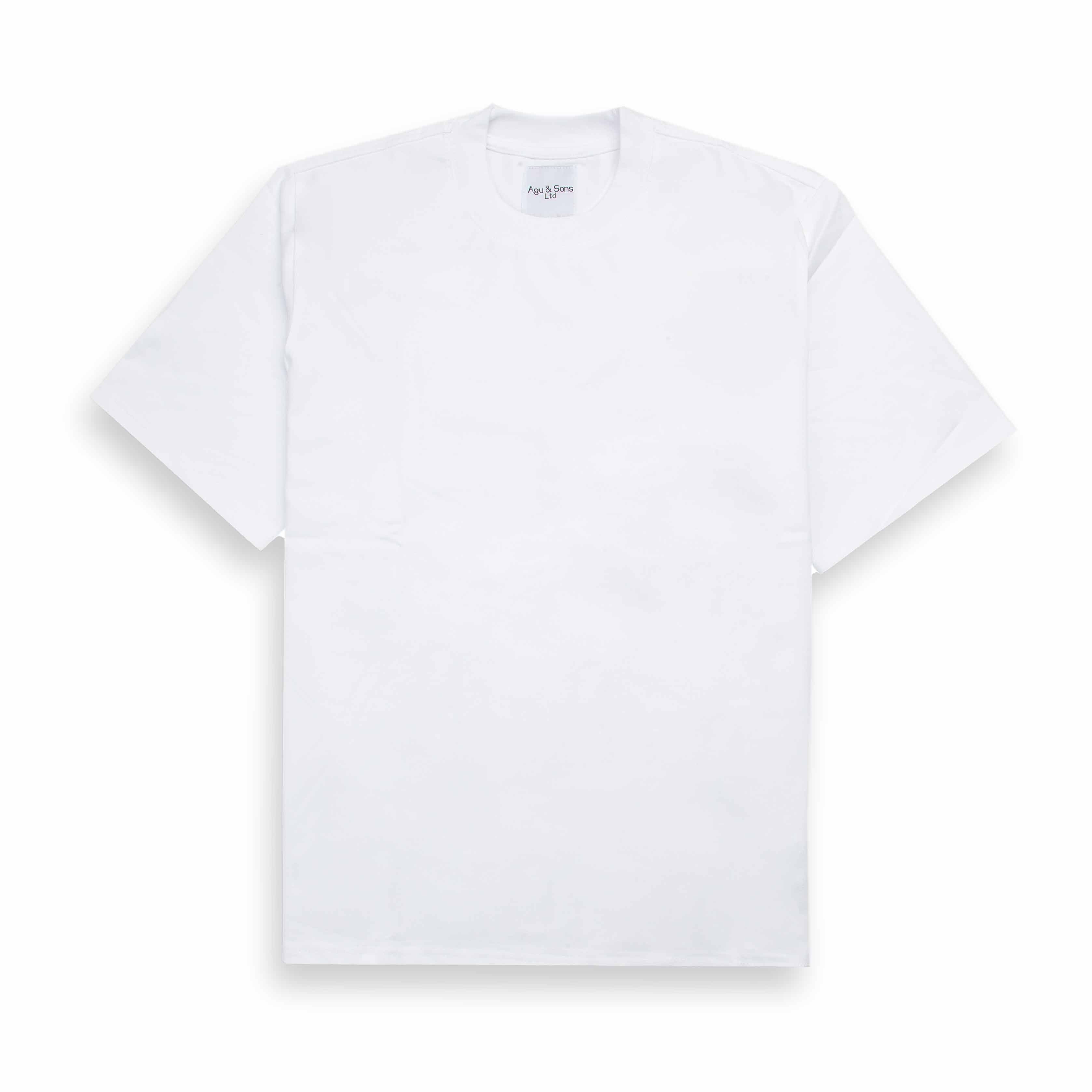 Agu & Sons Ltd "Cosmic Saturn" Graphic T-Shirt (White)