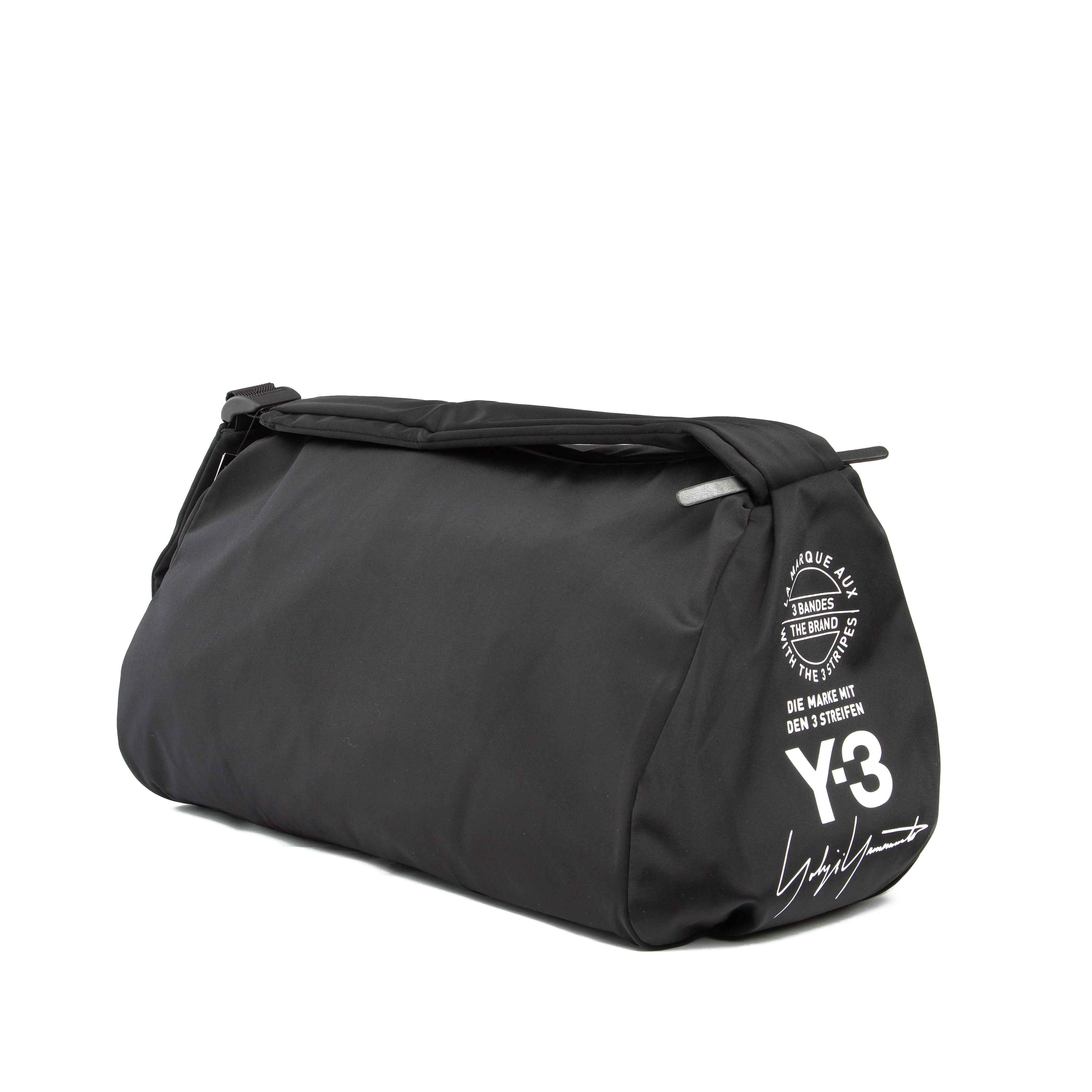  Y-3 Black Barrel Bag - Unisex Gym Duffle