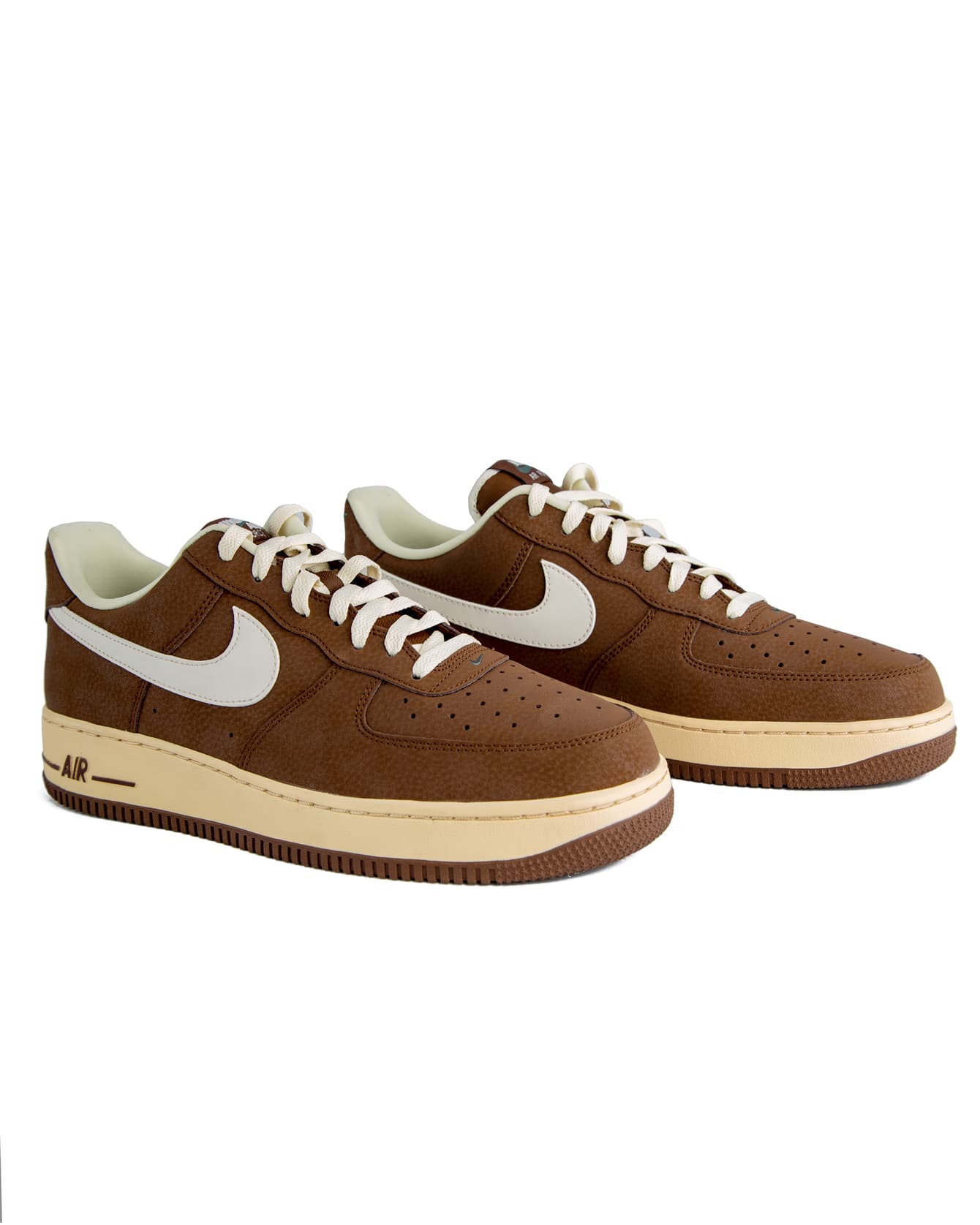 Classic Brown & White Low-Top Sneakers