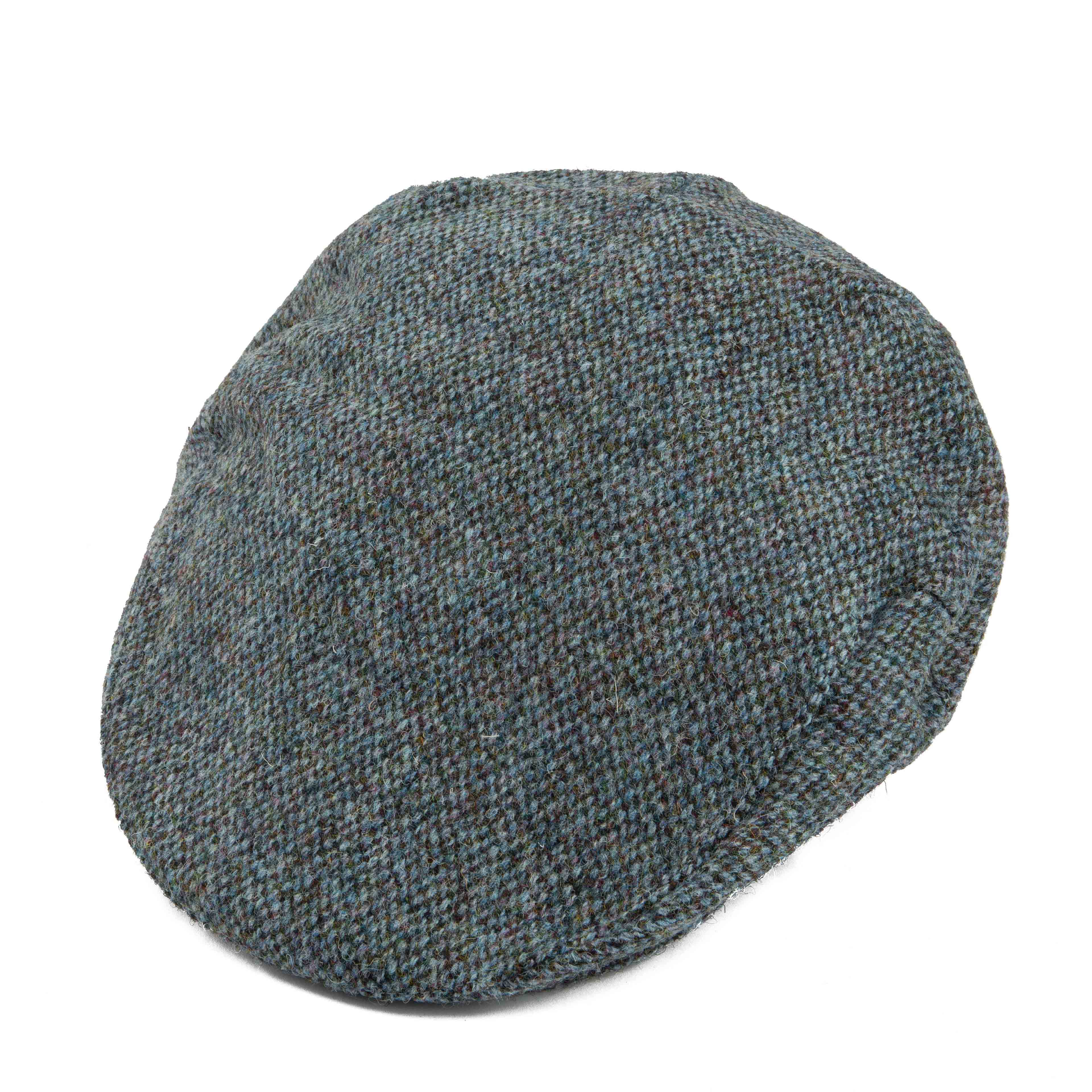 Premium multi-tonal Donegal tweed flat cap for men, ideal for traditional or sophisticated casual wear.