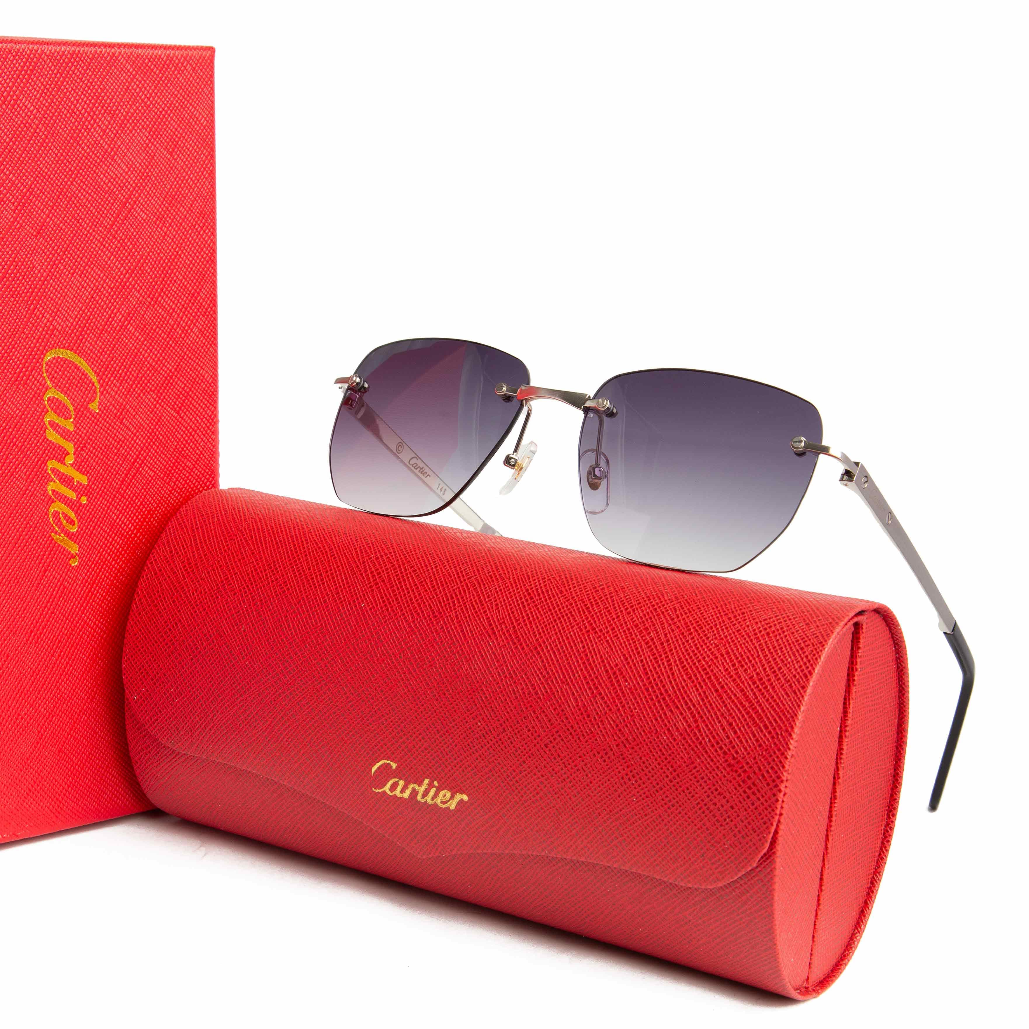 Cartier CT0227S Rimless Sunglasses - Luxury Eyewear
