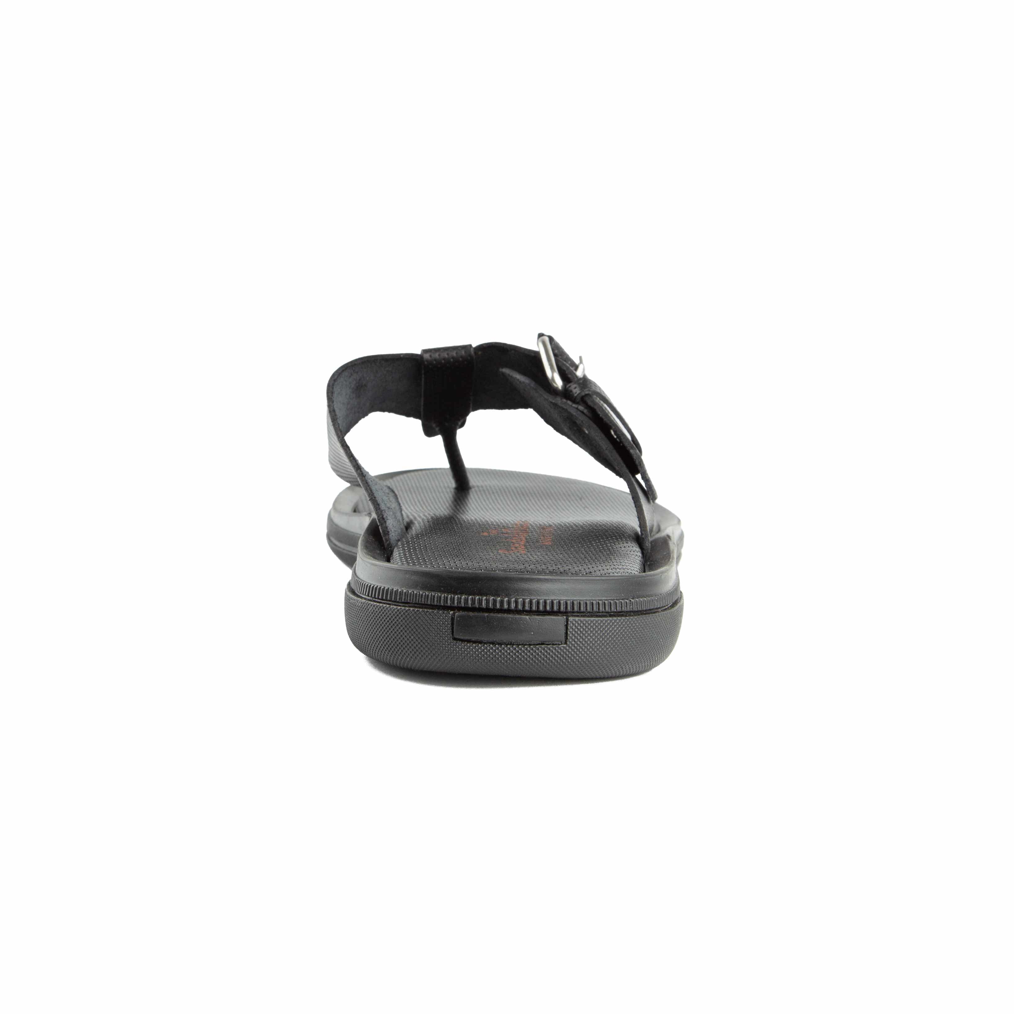 This is a pair of sophisticated black thong sandals, often referred to as dressy flip-flops or slippers in local Nigerian parlance. 